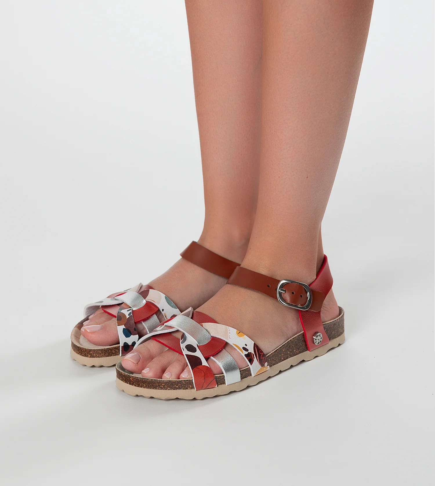 Alma rote Sandalen mit Riemchen - Image 2