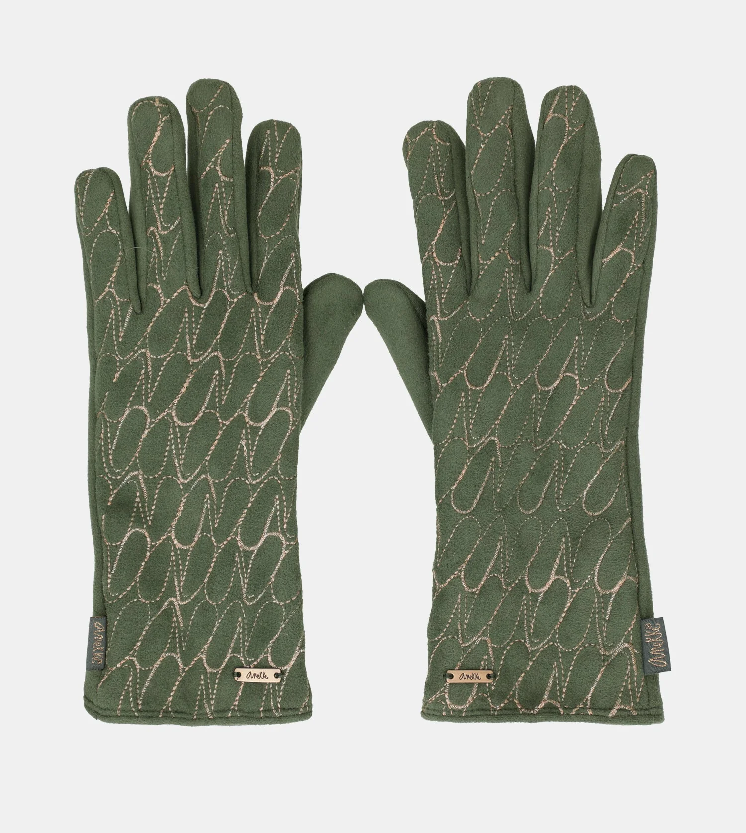 Grüne Handschuhe mit Anekke-Logo - Image 3