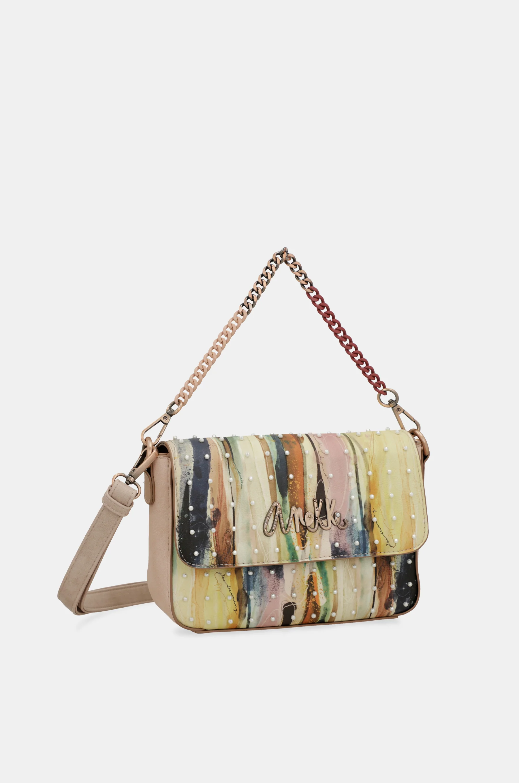 Anekke Studio – Baguette-Tasche in Nude - Image 7