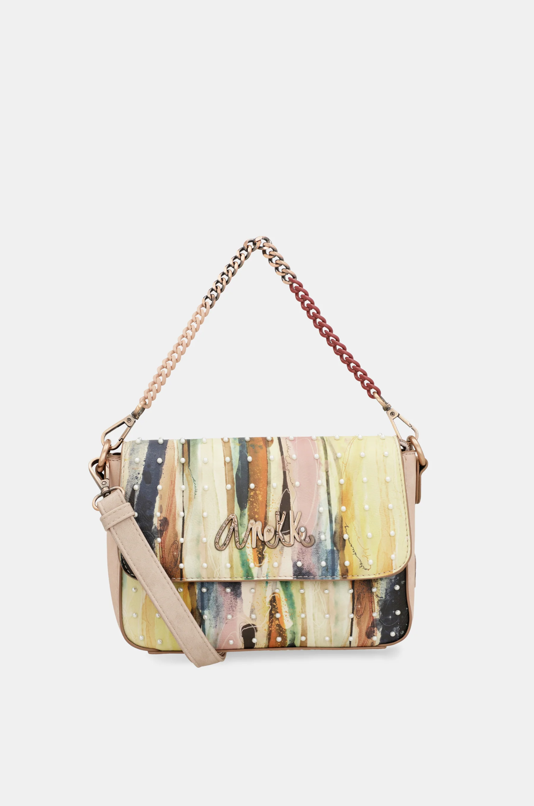 Anekke Studio – Baguette-Tasche in Nude - Image 8