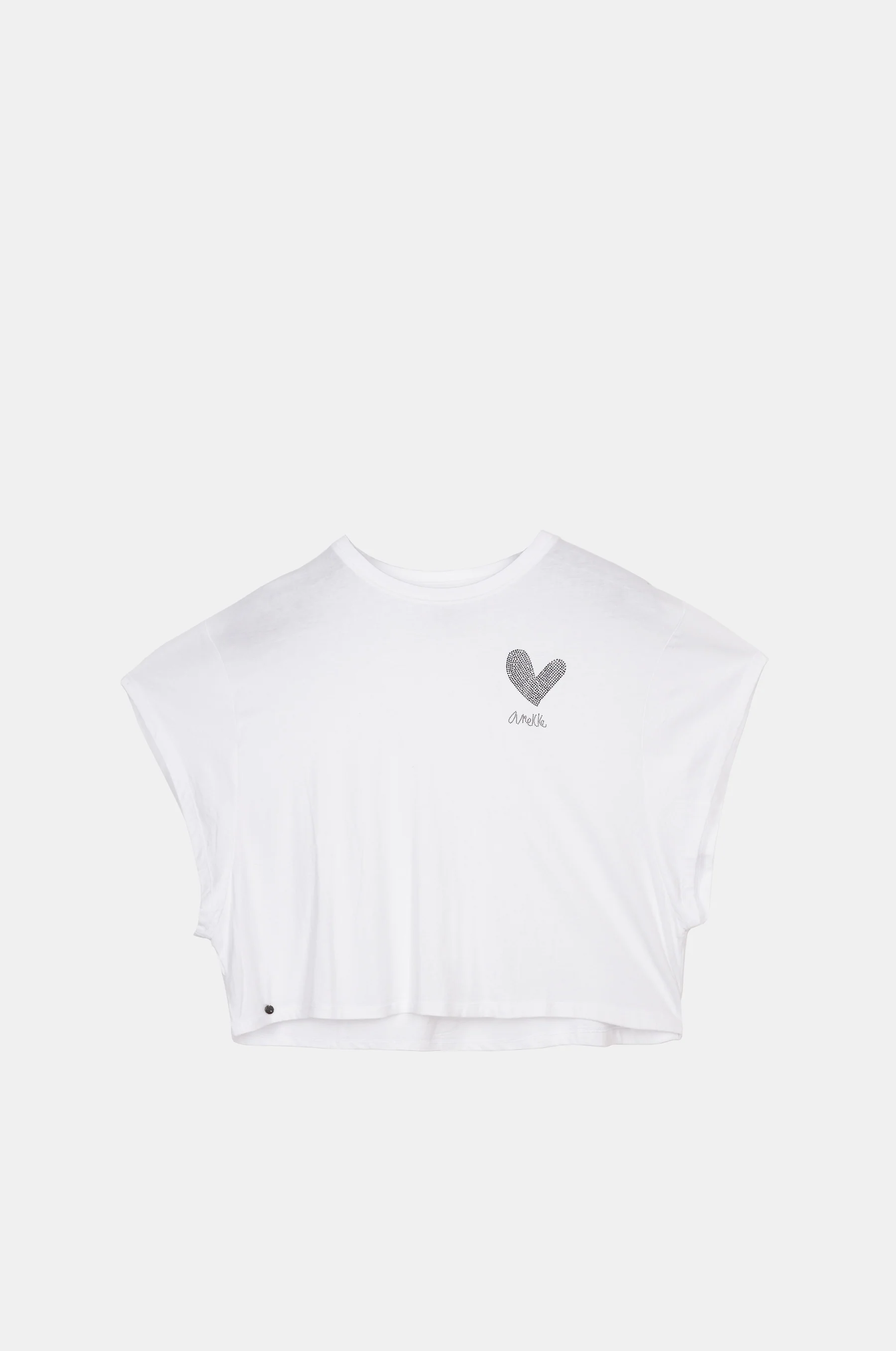 Anekke weißes Crop-Top