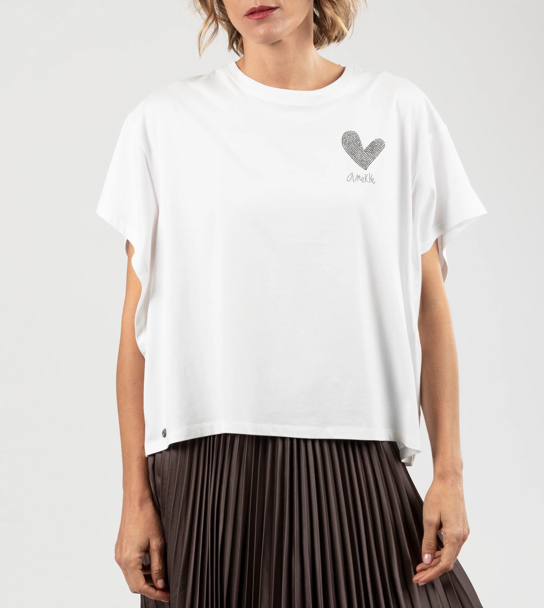 Anekke weißes Crop-Top - Image 2