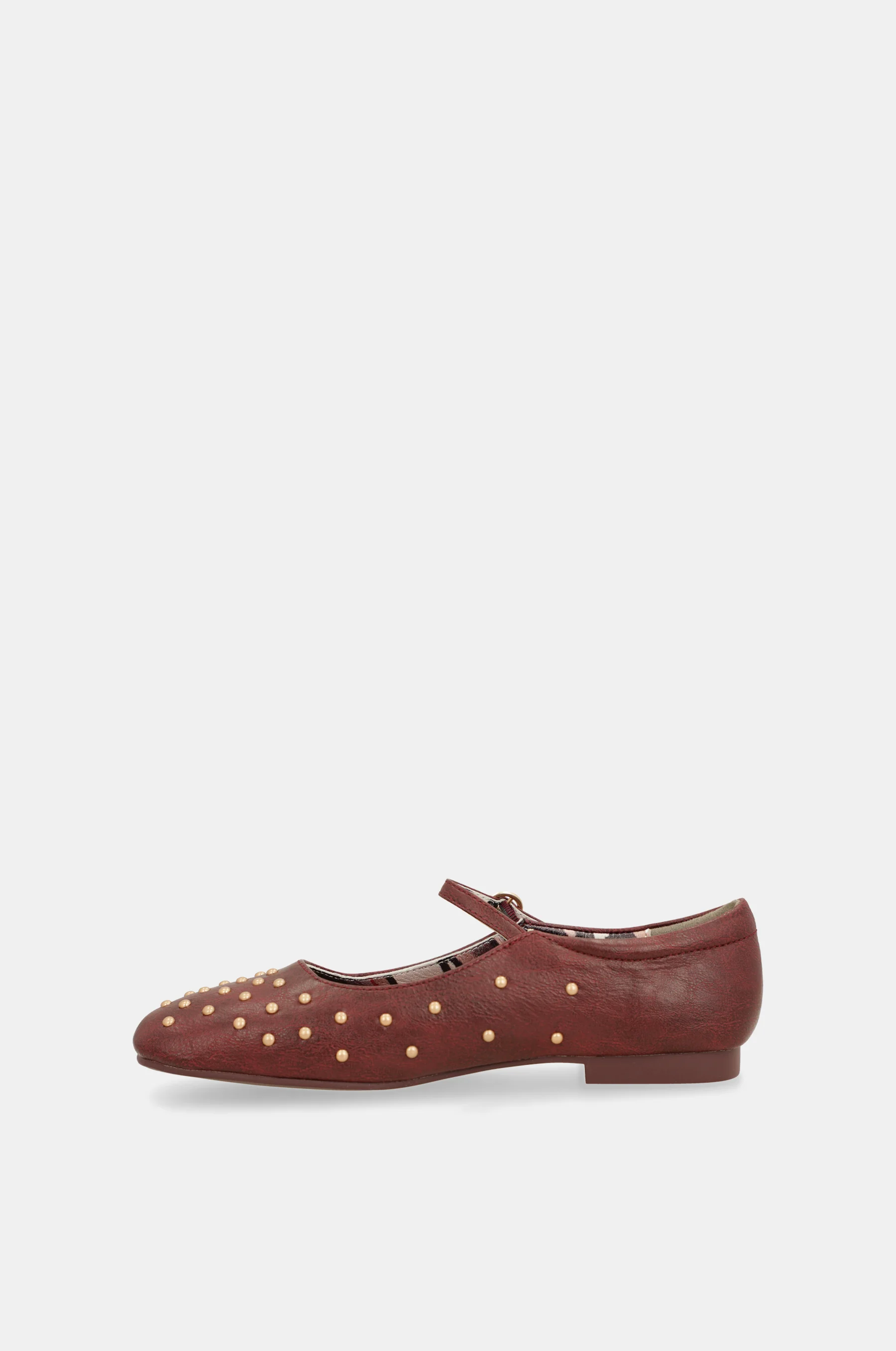 Ballerinas mit Nieten bordeaux - Image 8