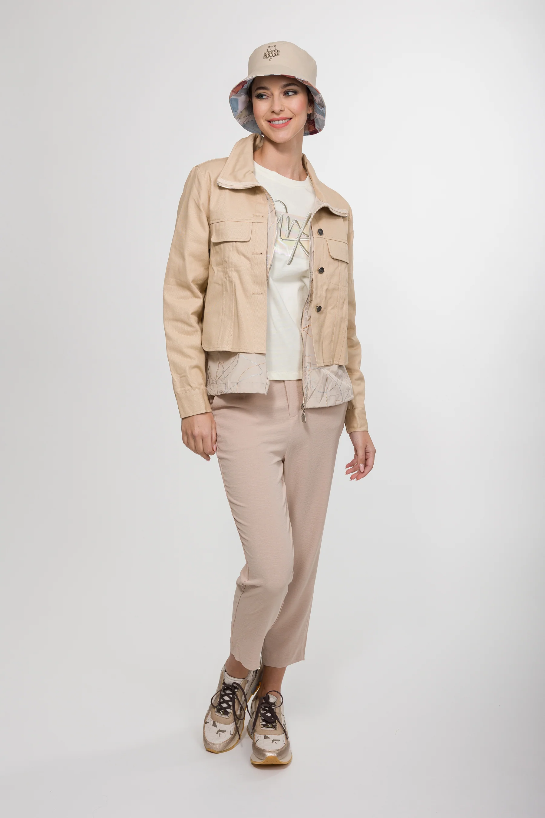 Beige-goldene Sneaker - Image 3