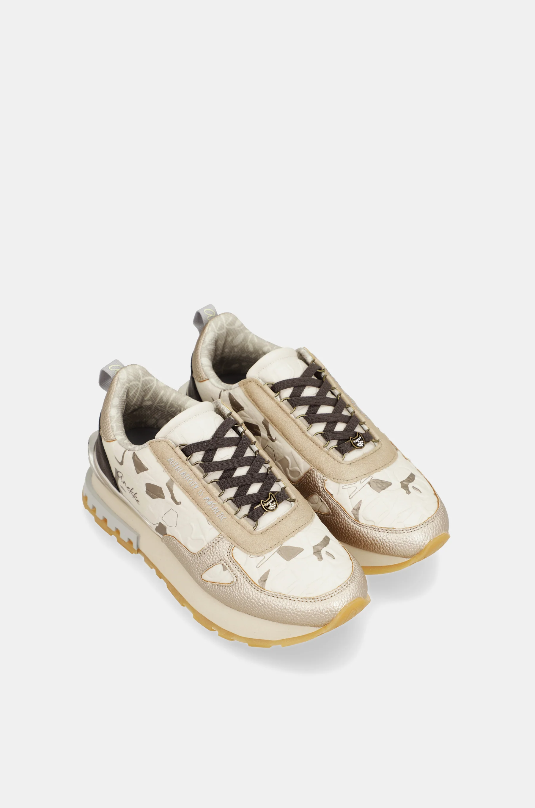 Beige-goldene Sneaker - Image 7