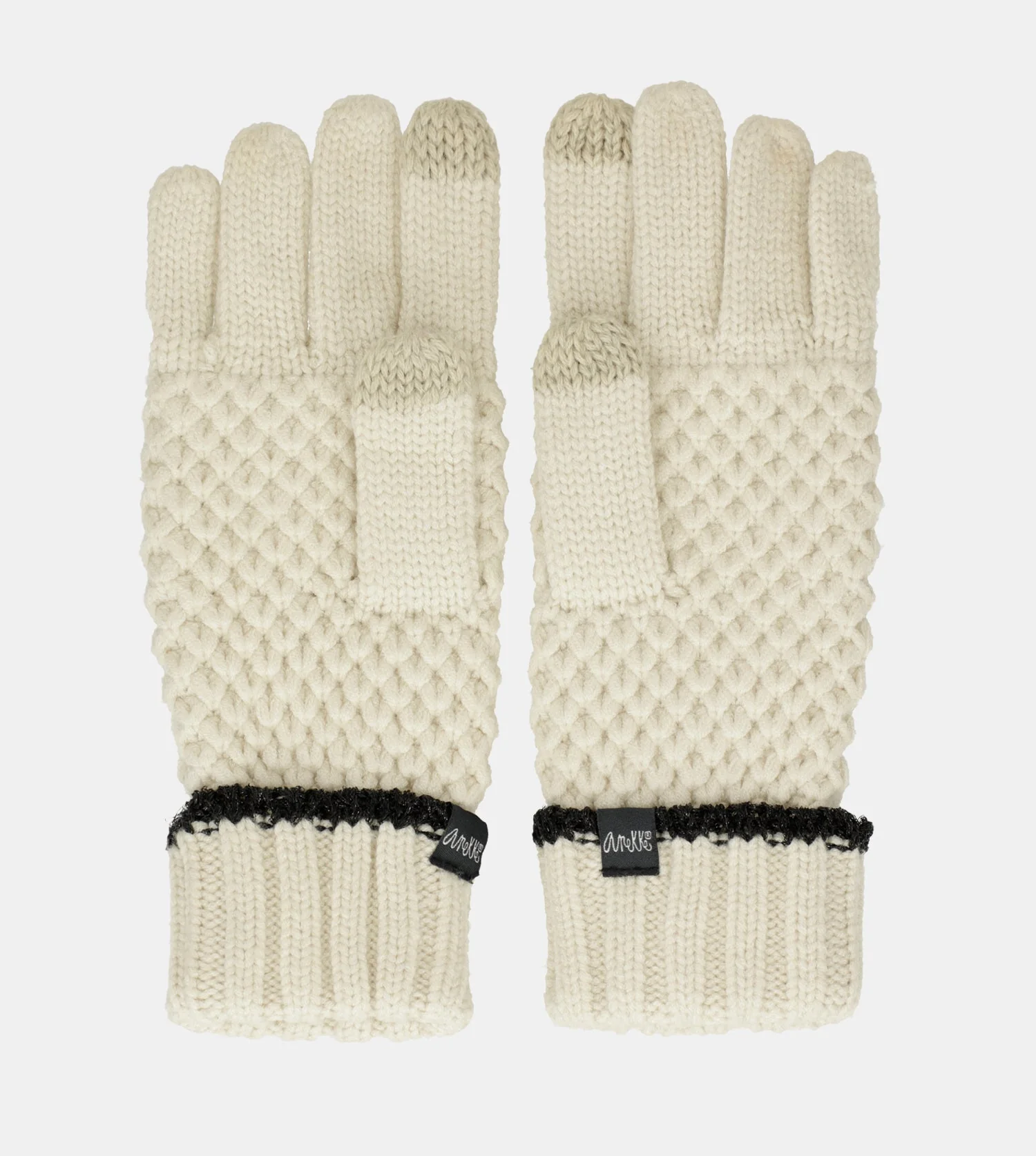 Beige Strickhandschuhe - Image 3
