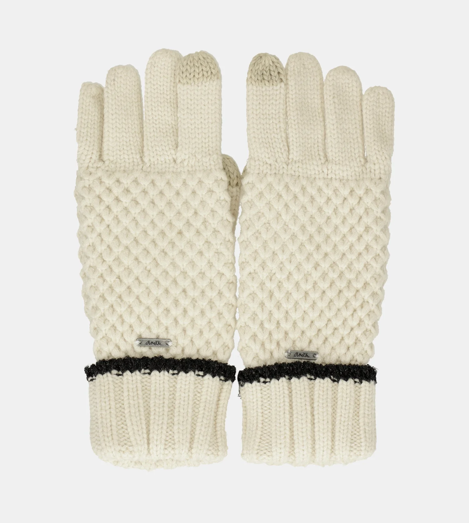 Beige Strickhandschuhe - Image 4