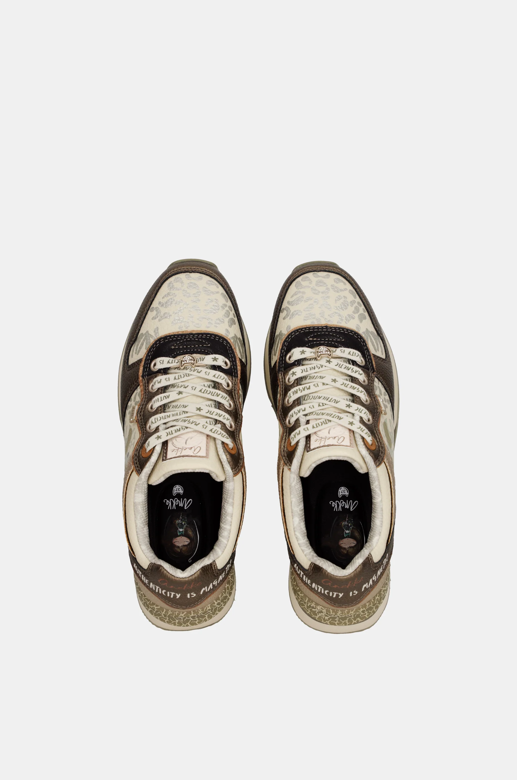 Beige-kupferne Sneaker - Image 7