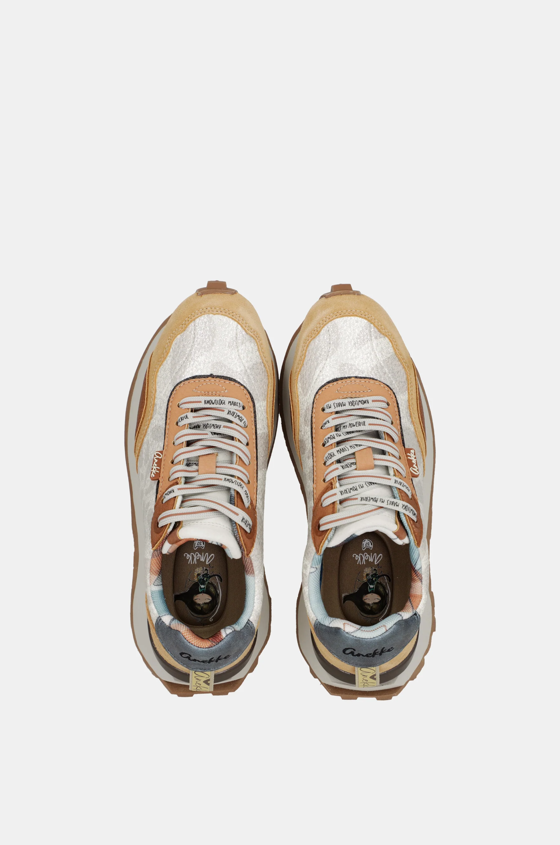 Beige-orange Sneaker - Image 9