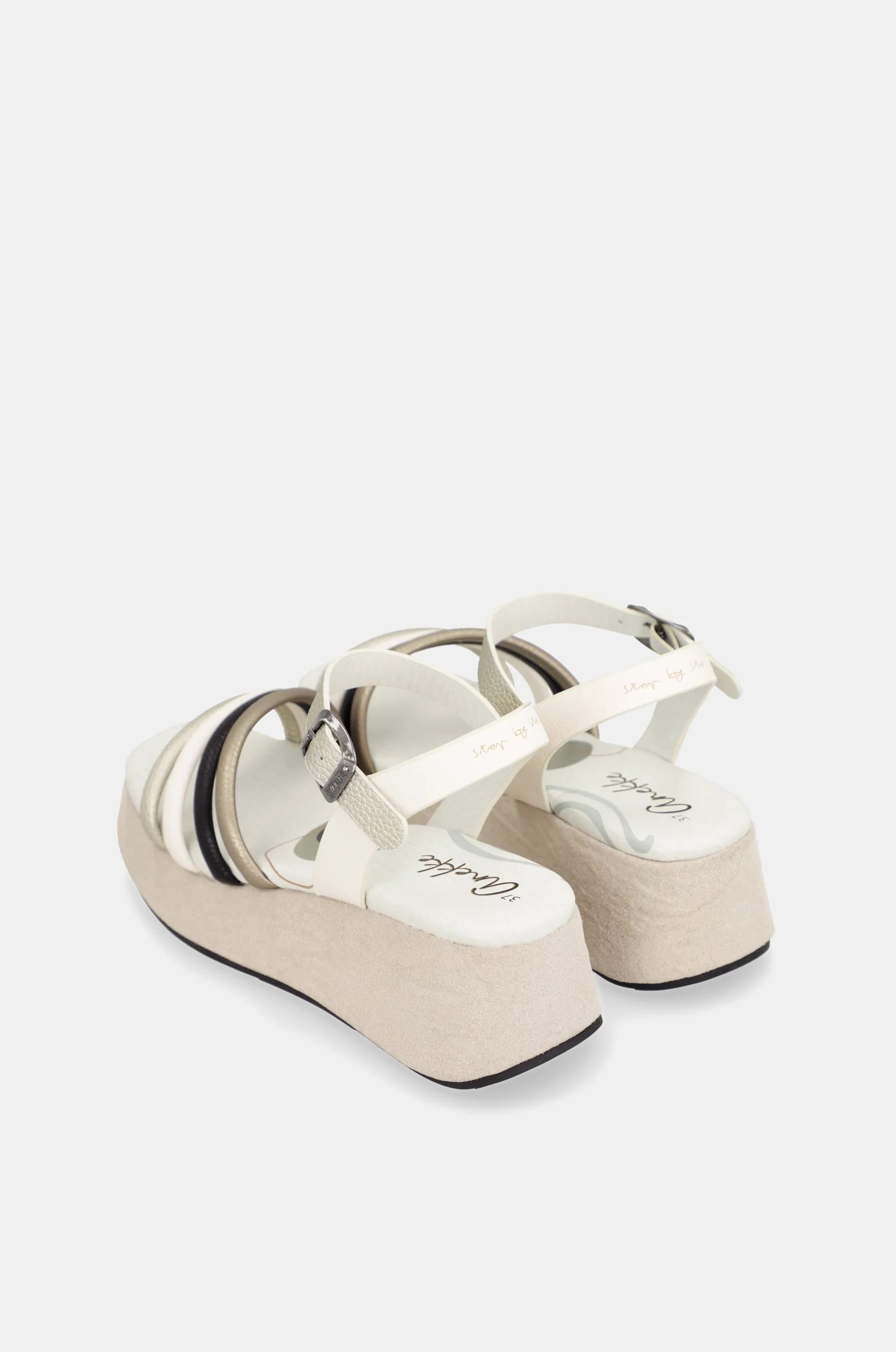 Beige Plateausandalen - Image 5