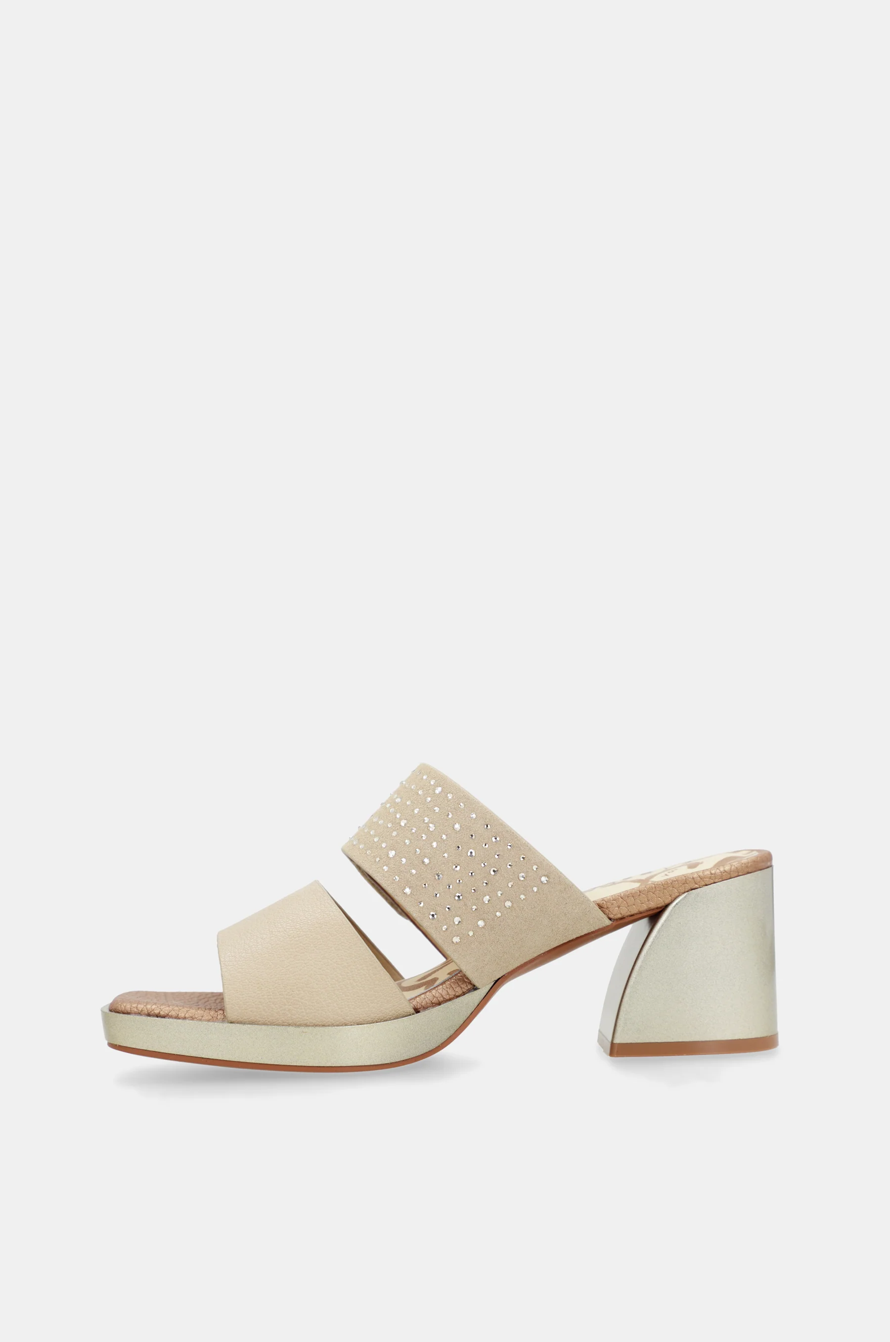 Beige Sandalen mit Strass - Image 4