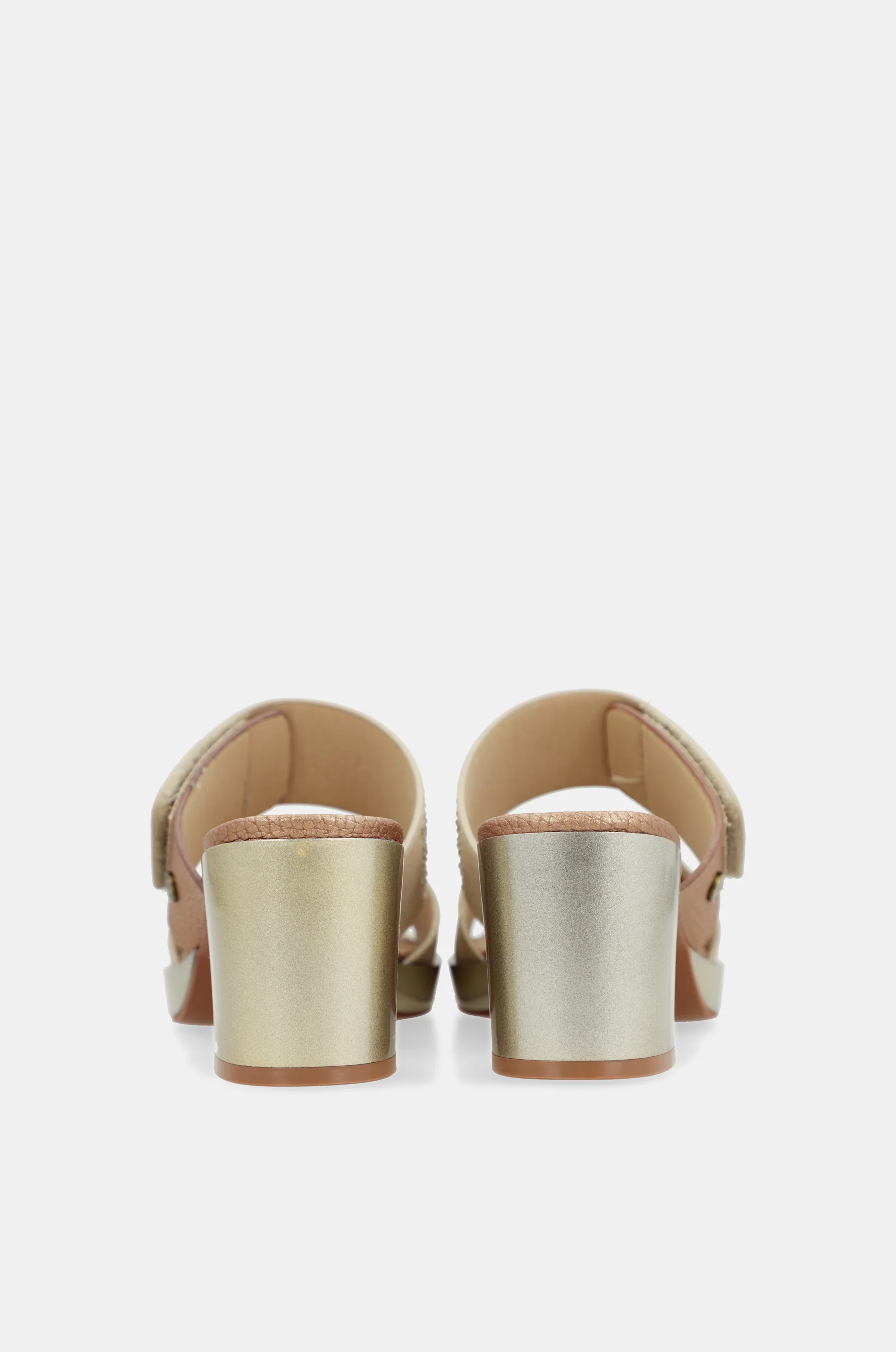 Beige Sandalen mit Strass - Image 5