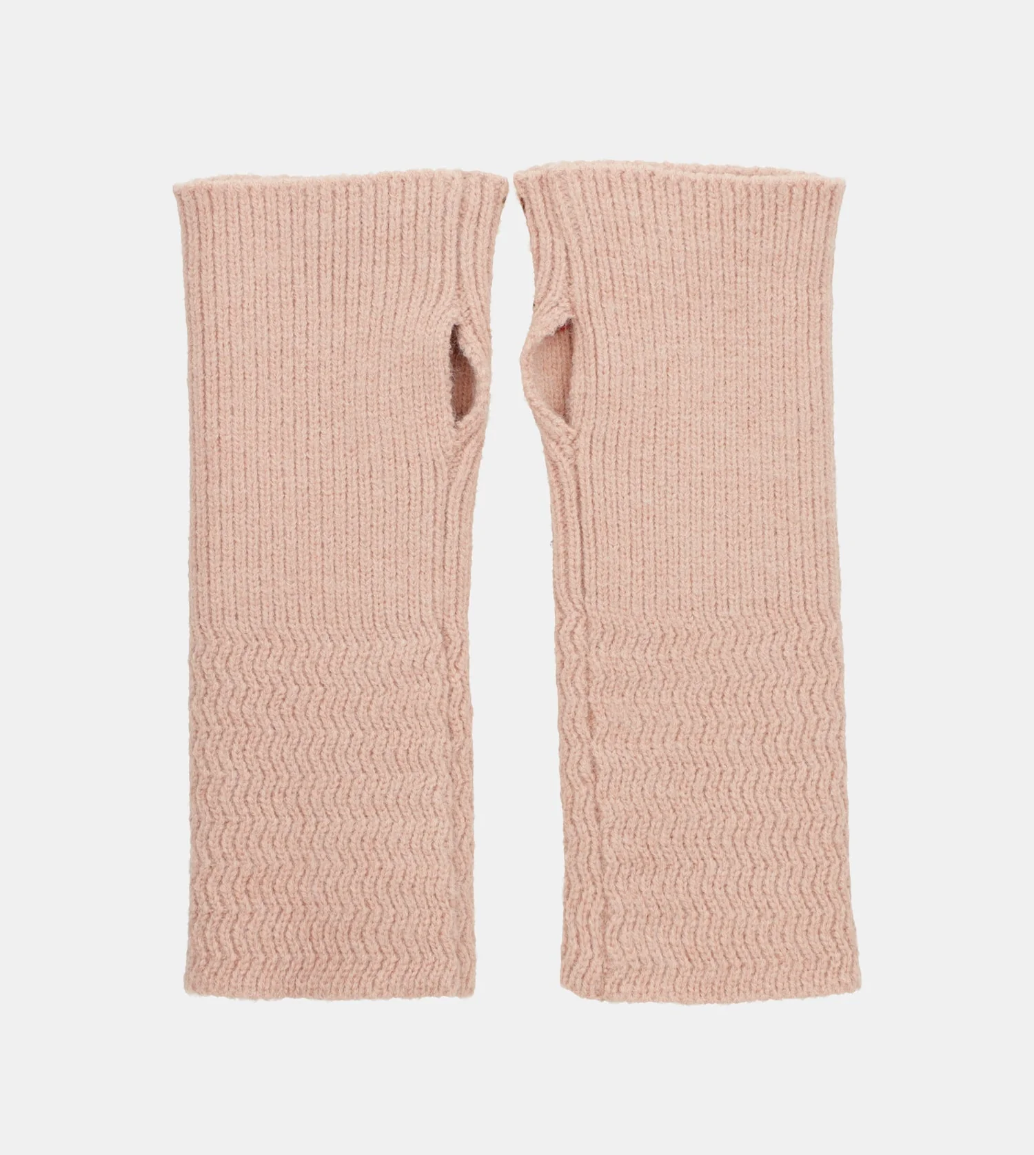 Beige Strickhandschuhe - Image 4
