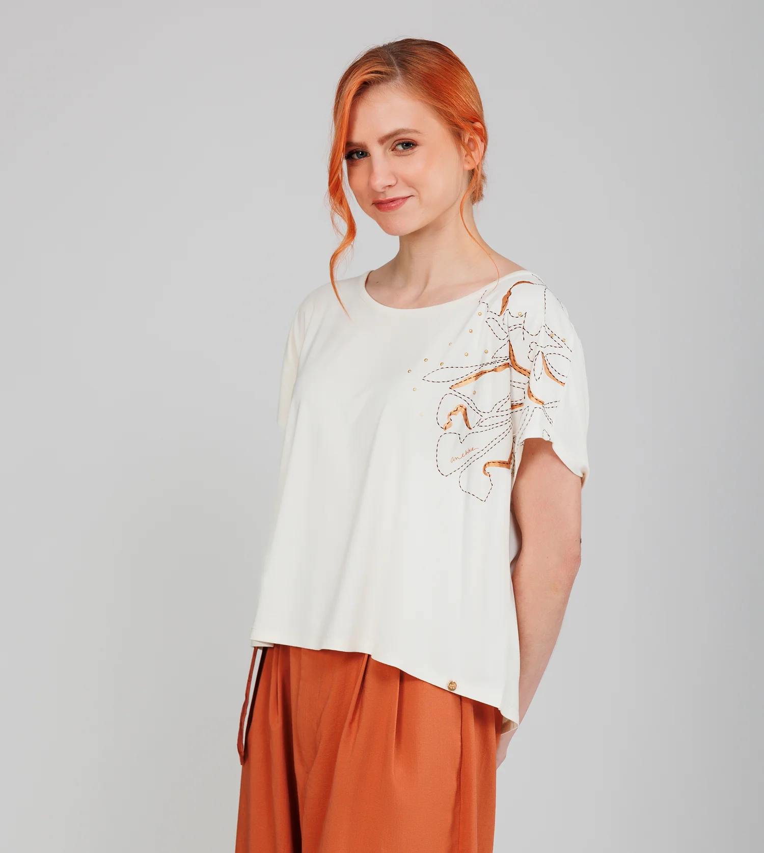 Beiges T-Shirt Anekke - Image 4