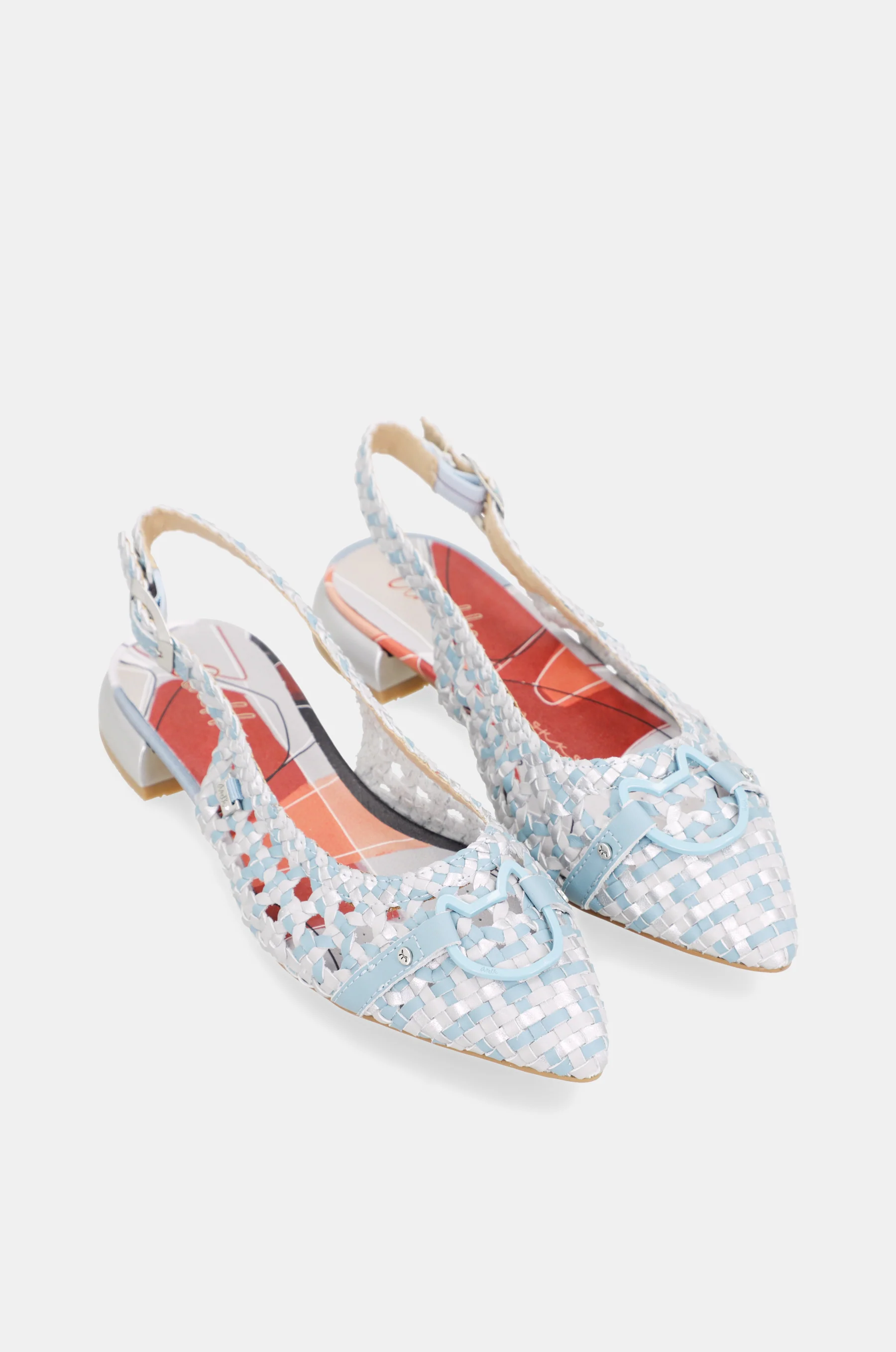 Blaue Slingback-Ballerinas - Image 3