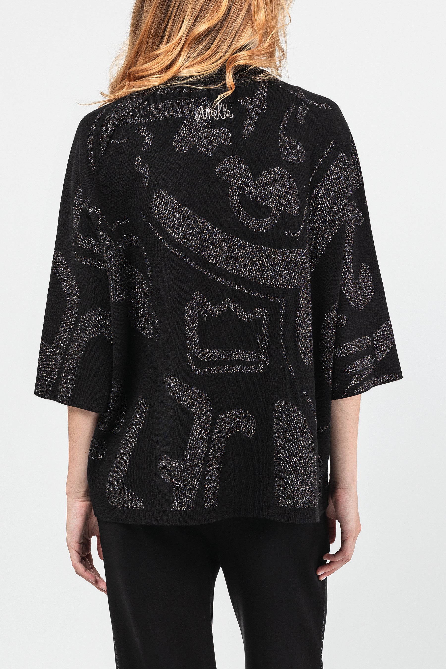Cardigan schwarz und silber - Image 4