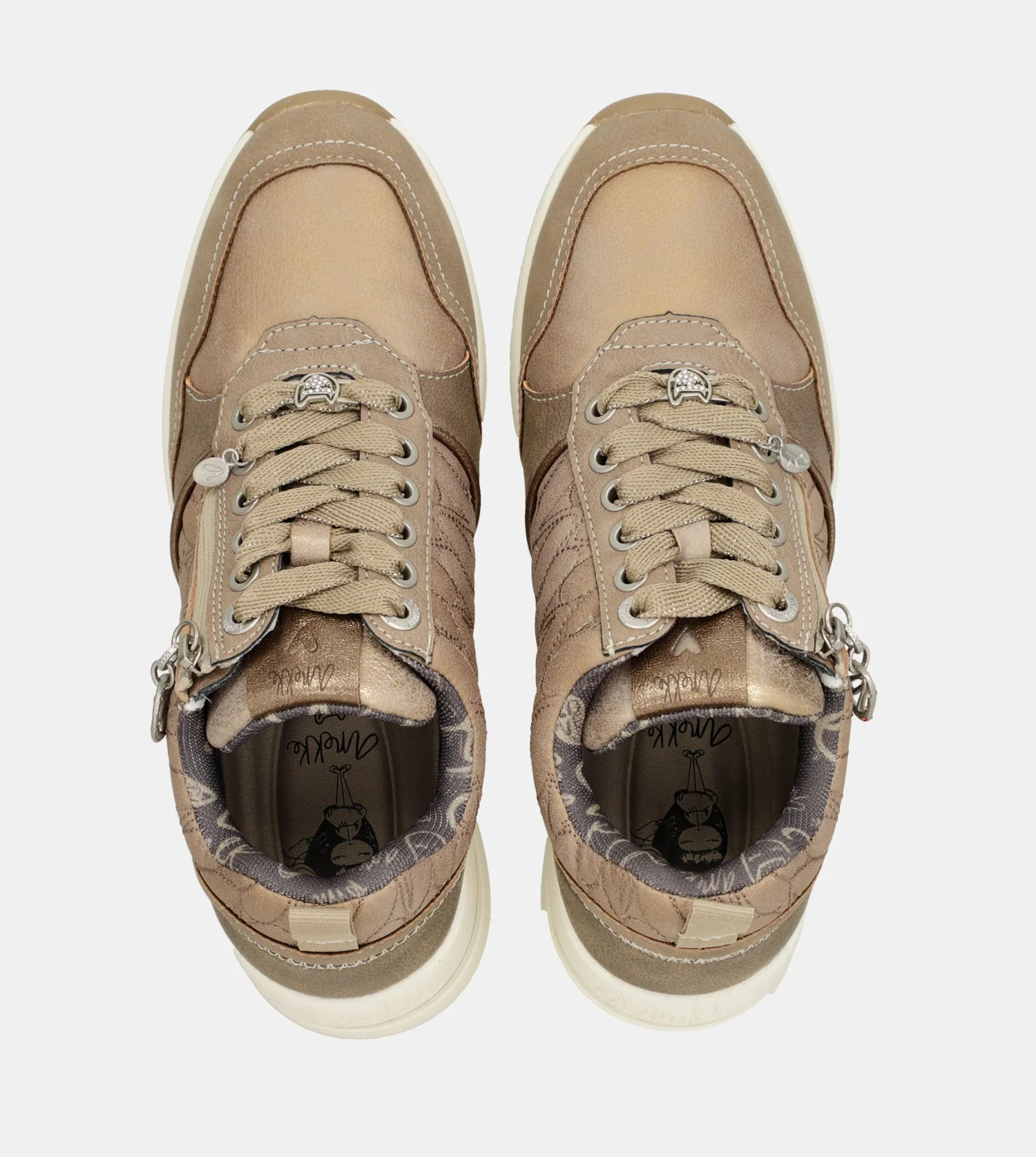 Braune Sneakers mit Keilabsatz von Dreams - Image 5