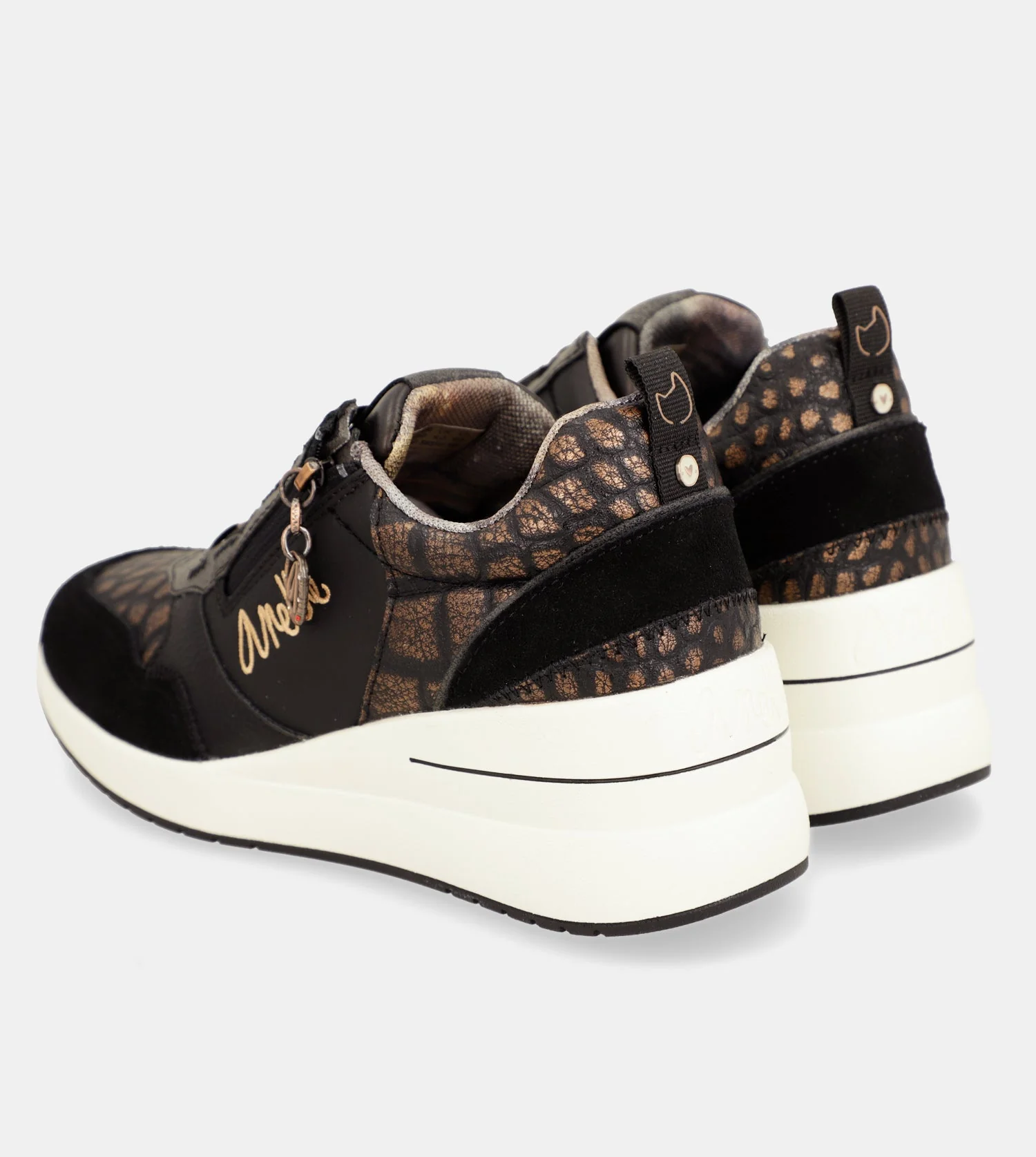 Schwarze Sneakers mit Keilabsatz von Dreams - Image 8