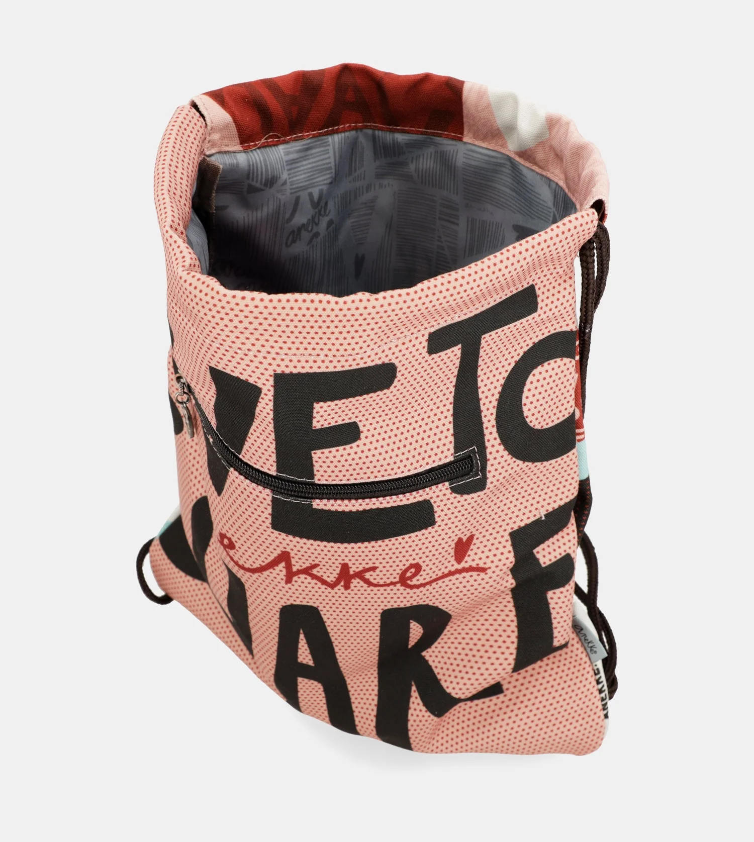 Fashion Rucksack aus Stoff mit Kordelzug - Image 4