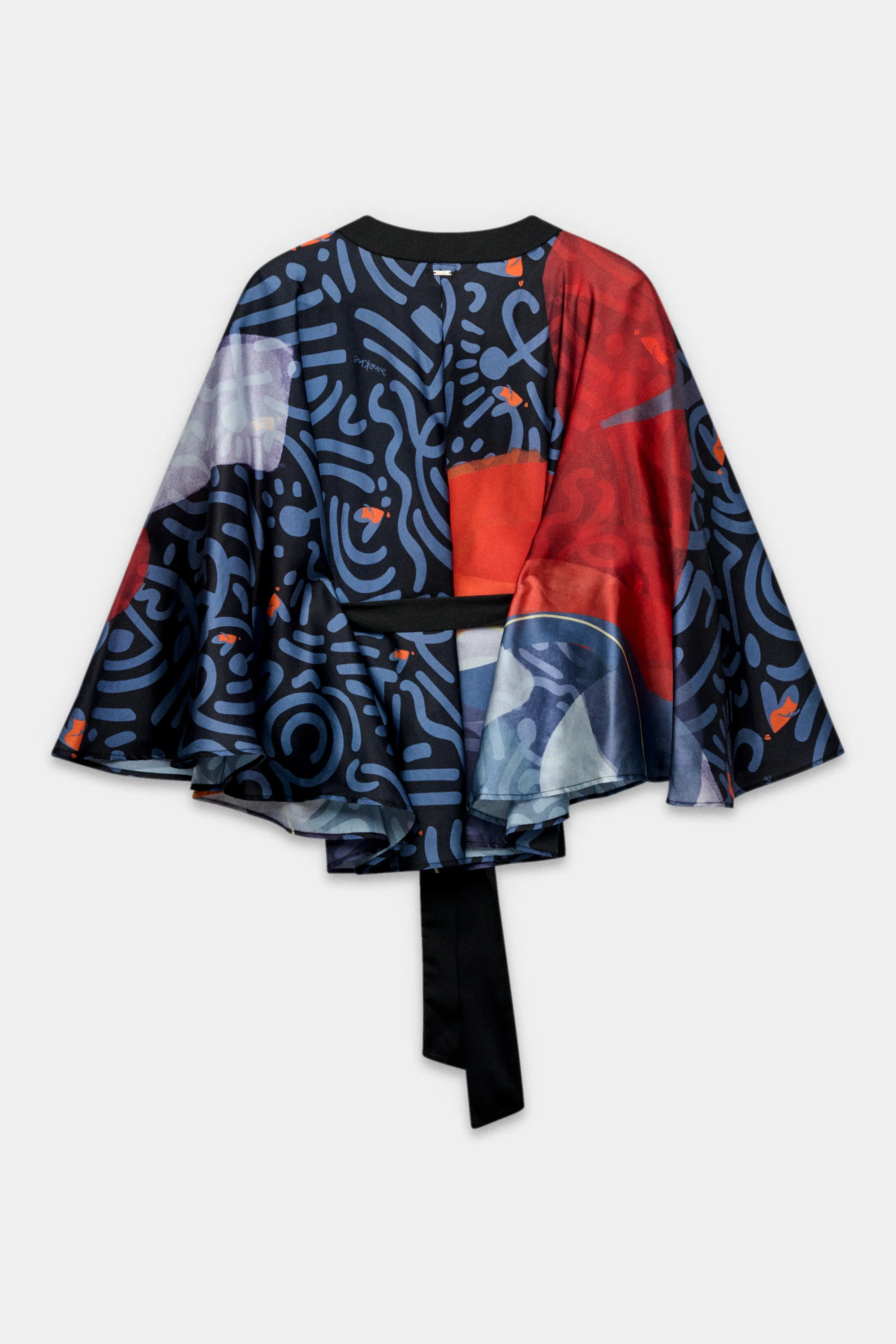 Fließender Kimono mit Muster - Image 3