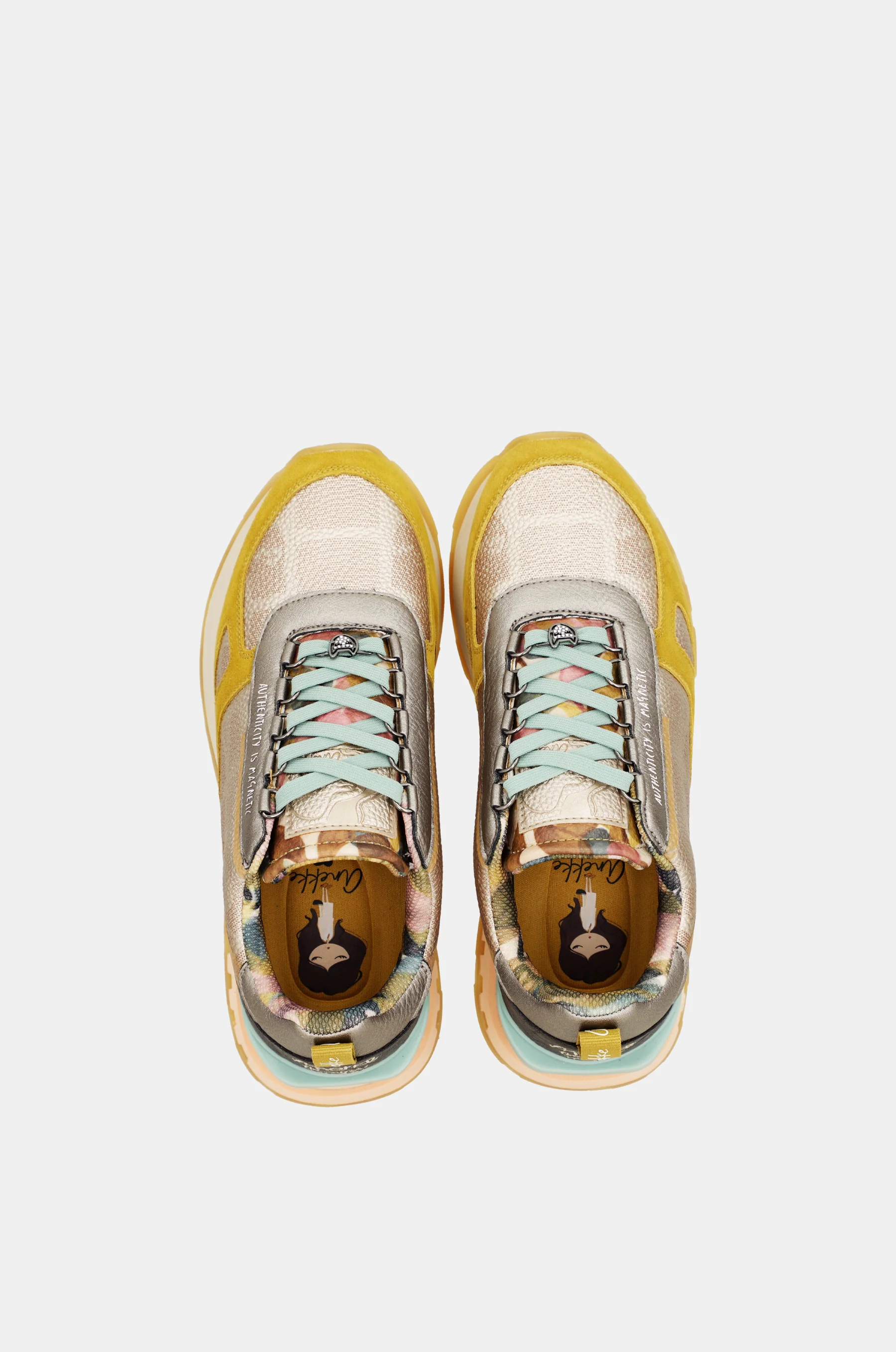 Gelb-goldene Bloom Sneaker - Image 8