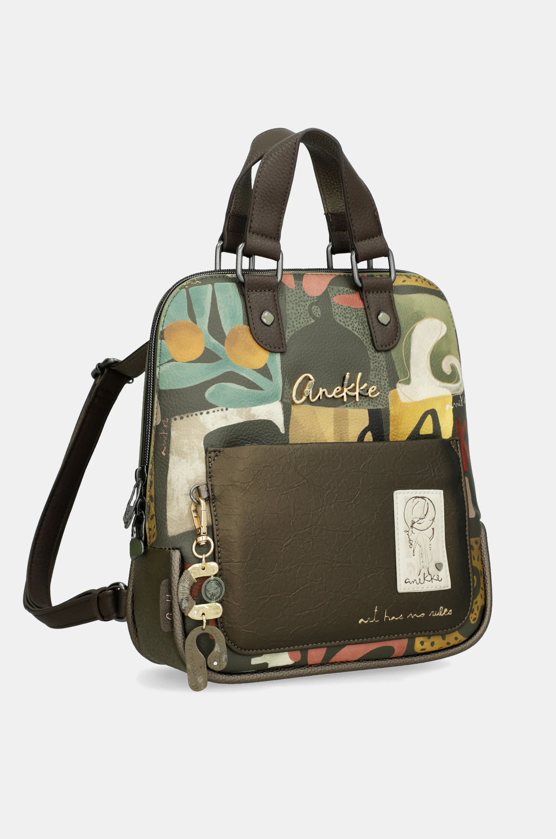 Gemusterter Rucksack mit kurzem Griff Amphora - Image 8