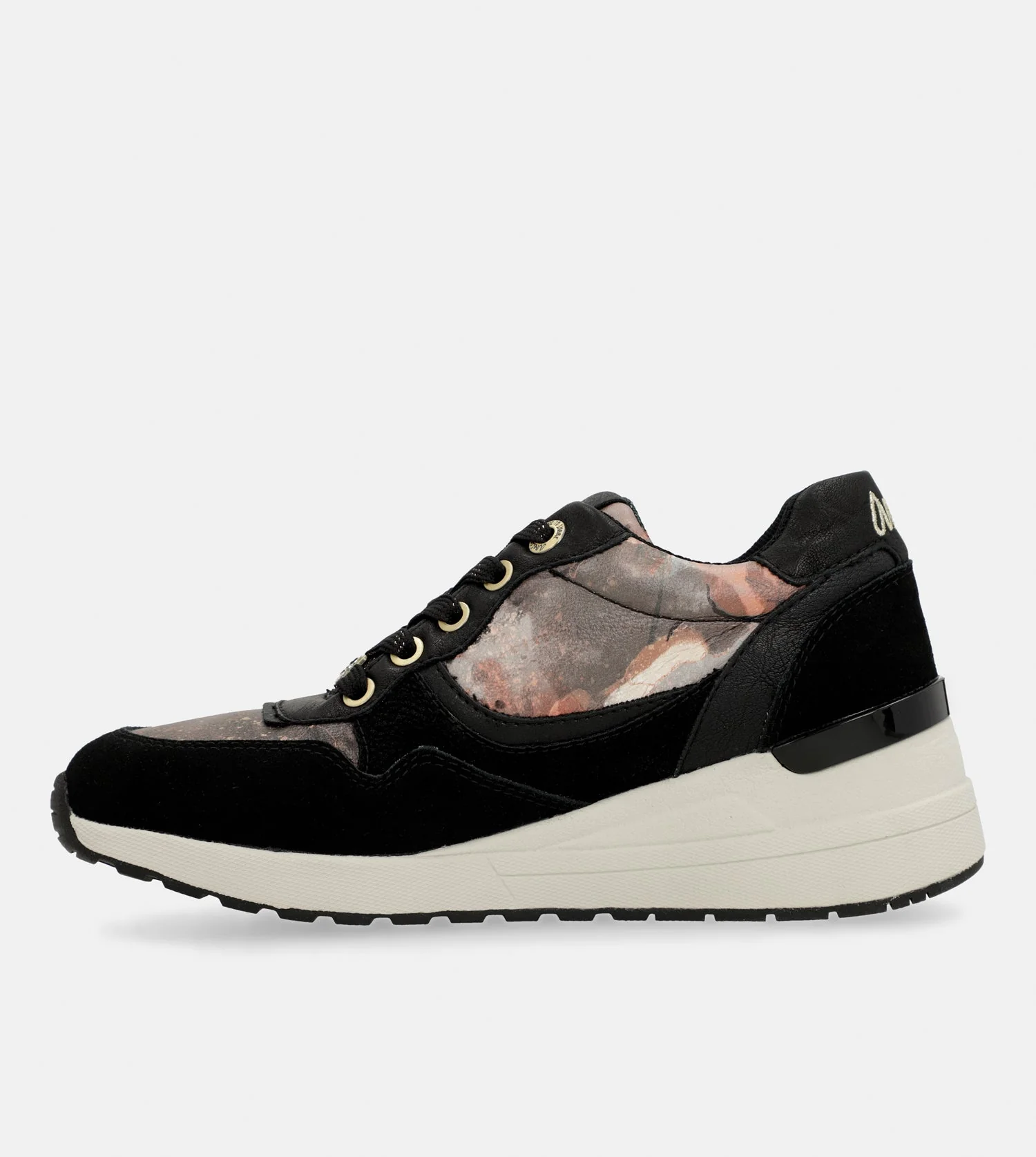 Gepolsterter schwarzer Keilsneaker - Image 6