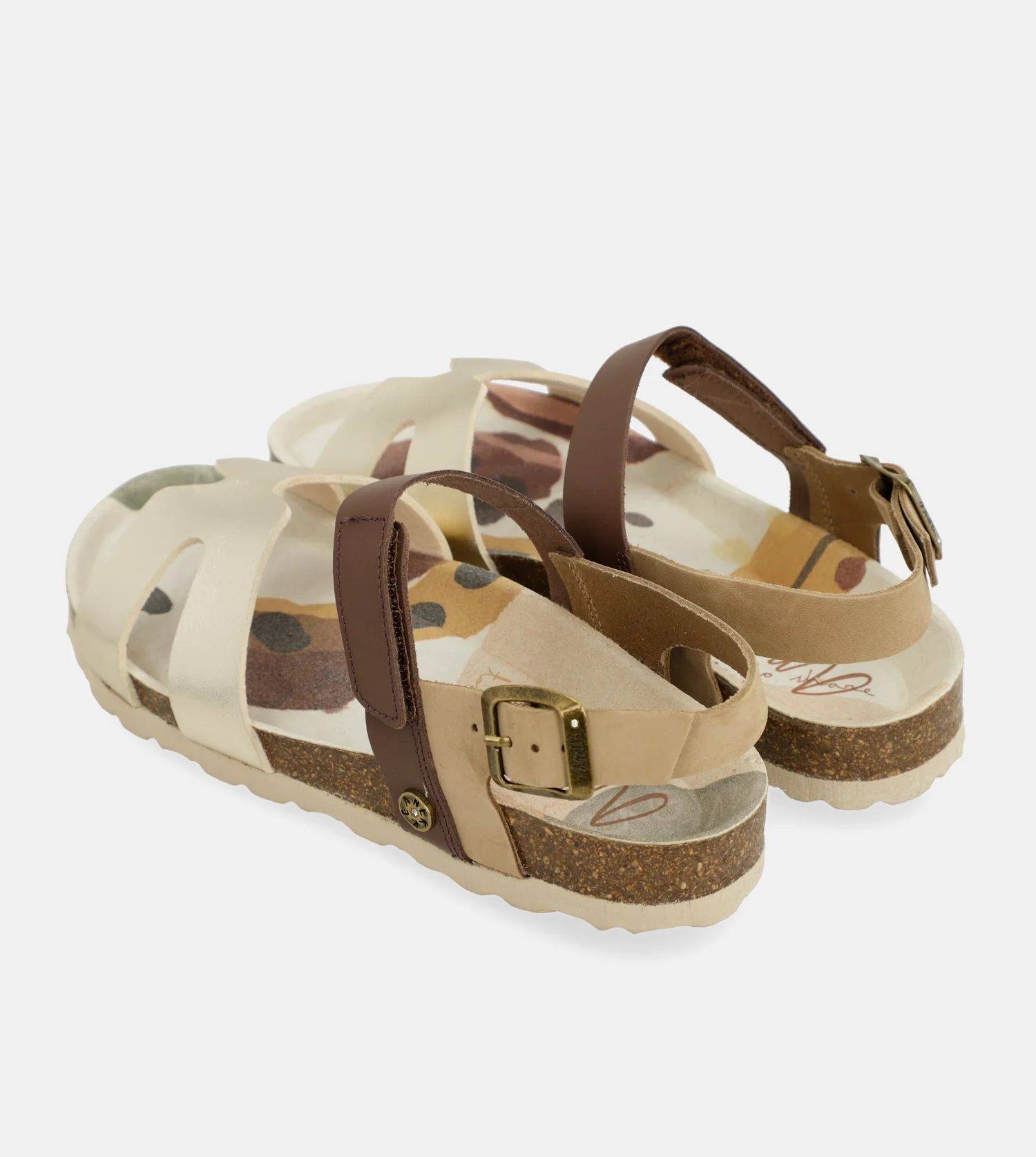 Goldene und braune Sandalen - Image 7