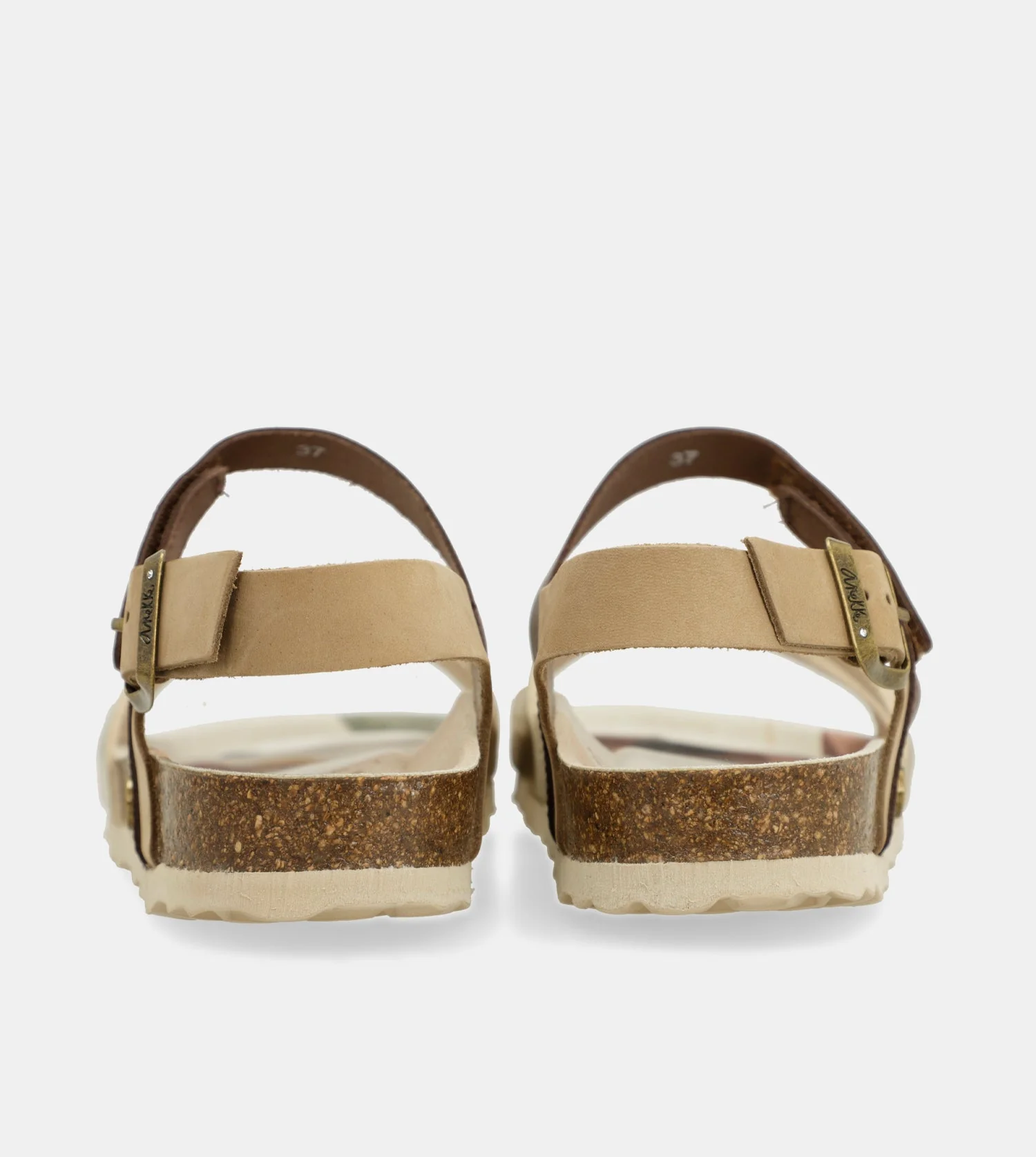 Goldene und braune Sandalen - Image 8