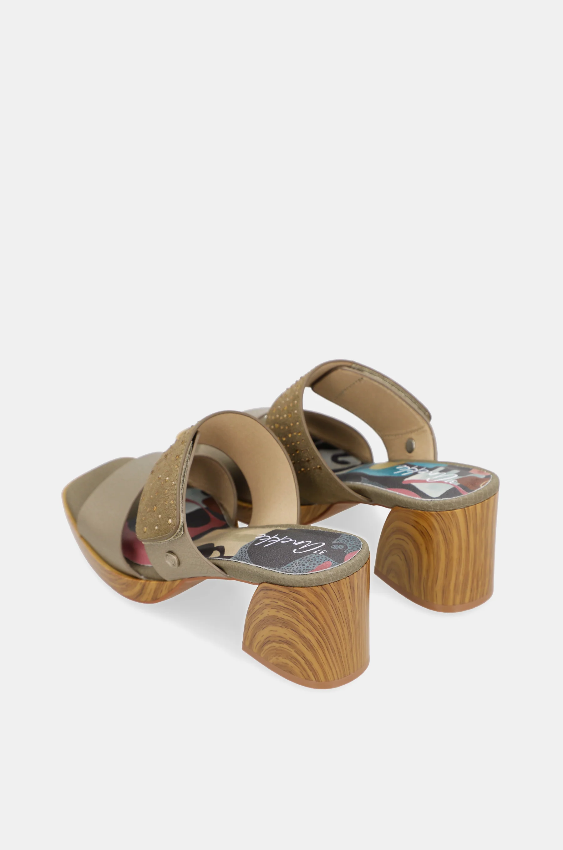 Grün-goldene Sandalen mit Strass - Image 7