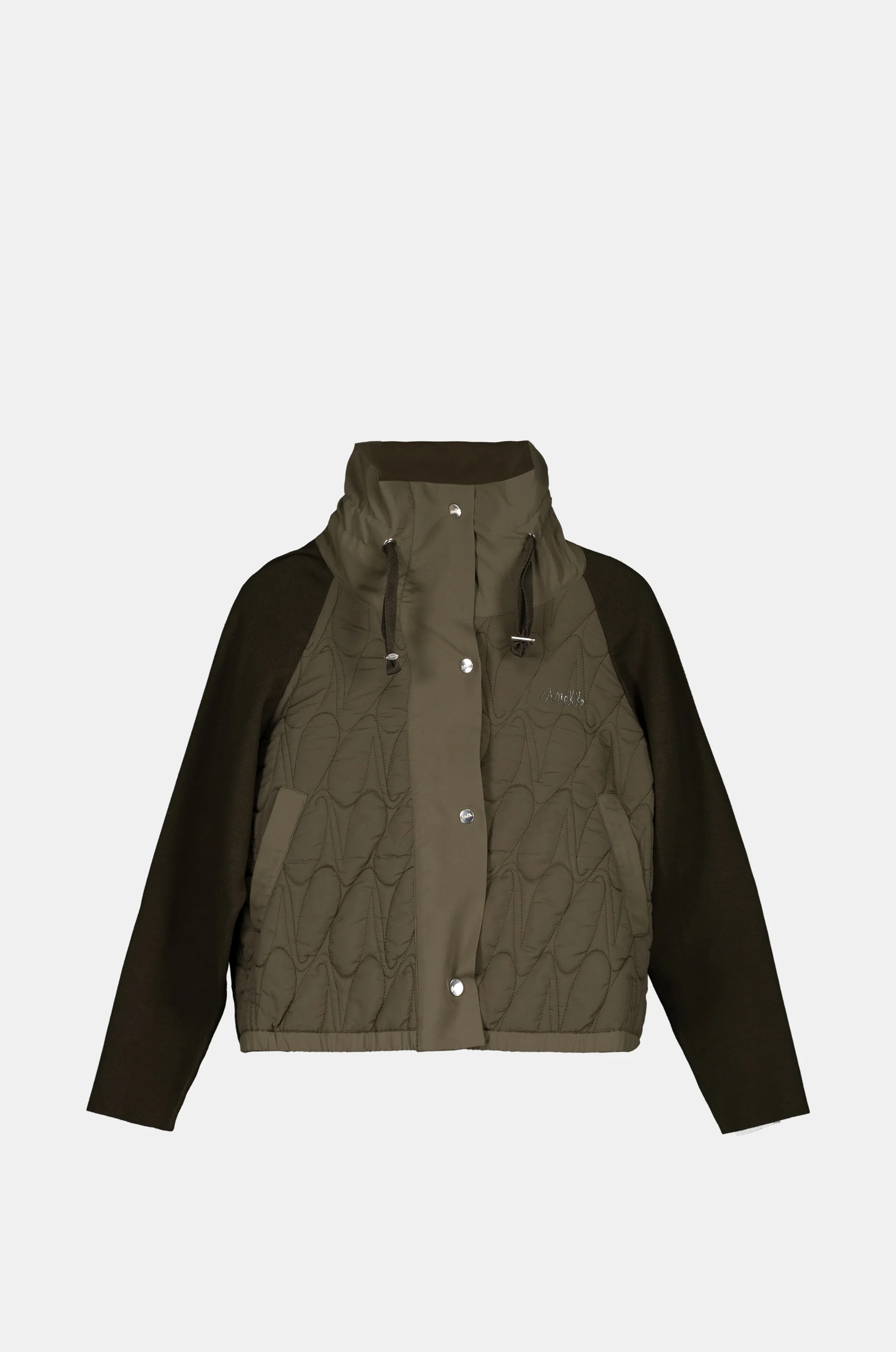 Grüne Steppjacke