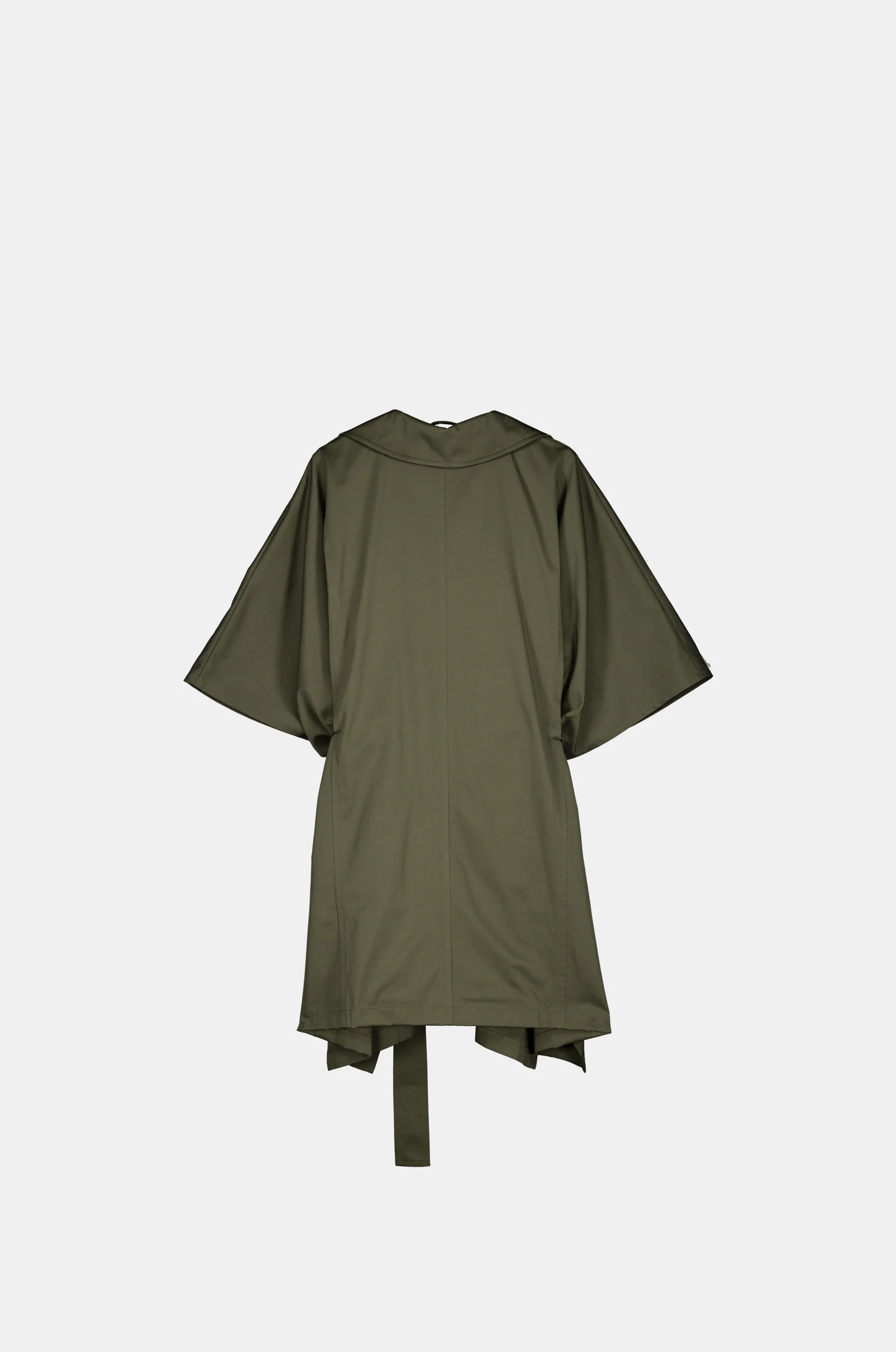 Grüner Trenchcoat im Cape-Stil - Image 2