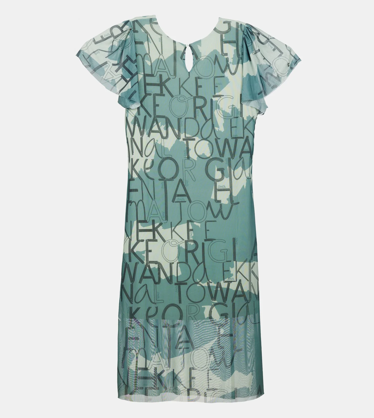 Grünes Kurzarmkleid - Image 3