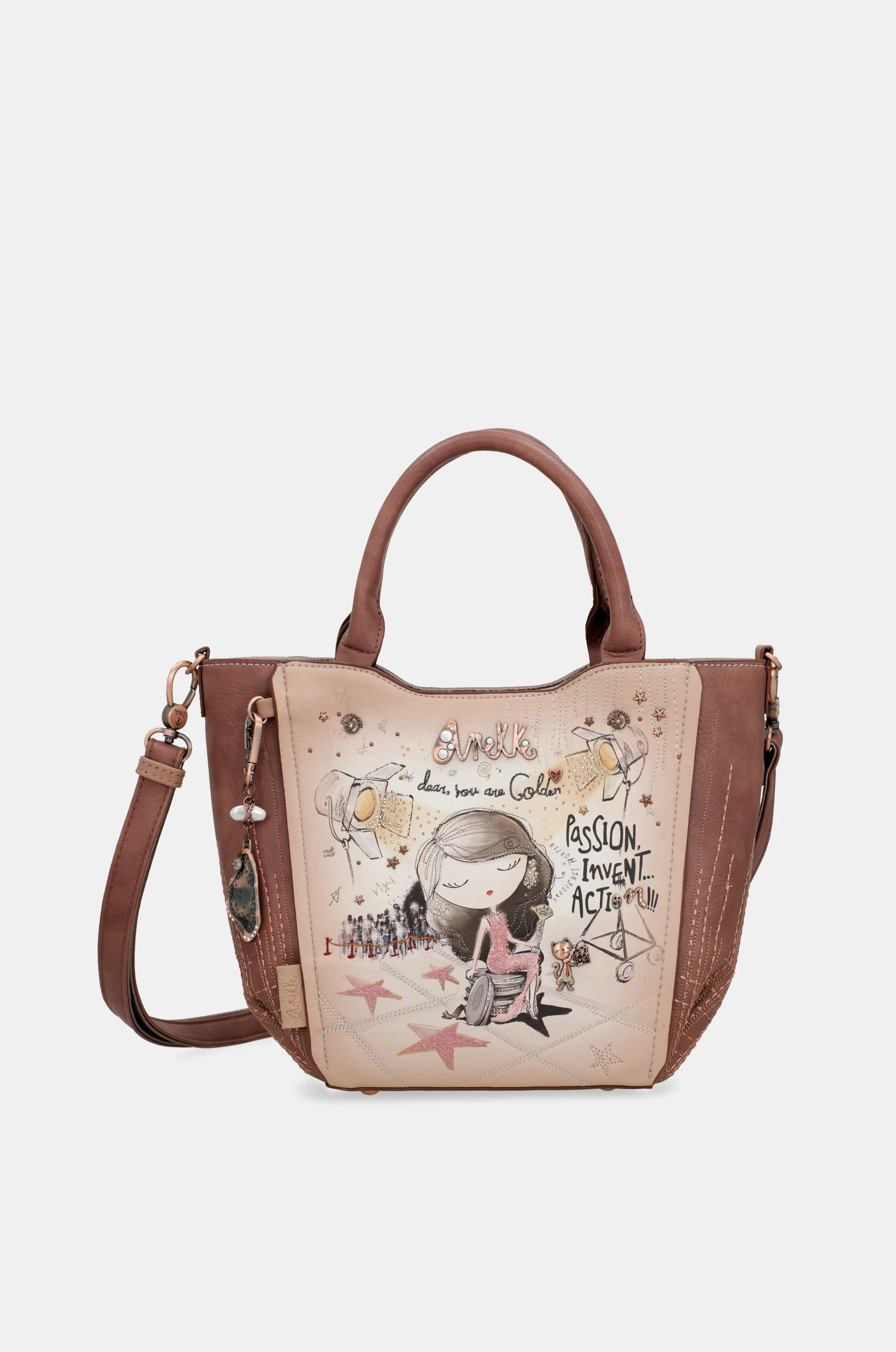 Hollywood Tote mit Schultergurt