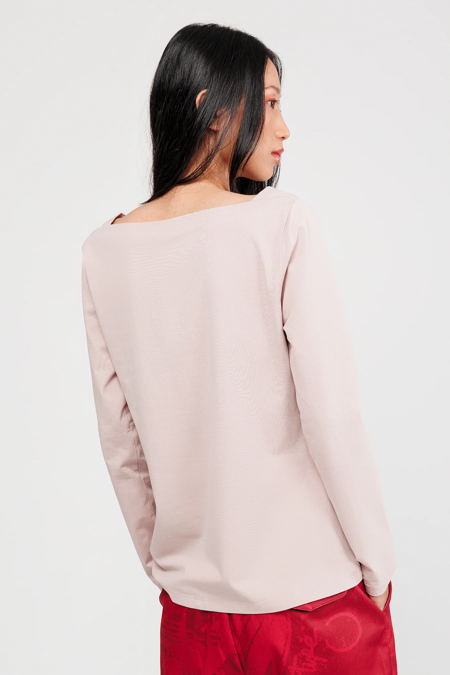 Langarm-T-Shirt rosa - Image 2