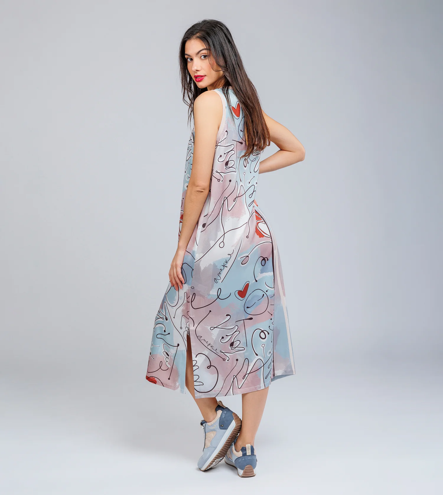 Langes ärmelloses Kleid Alma - Image 4