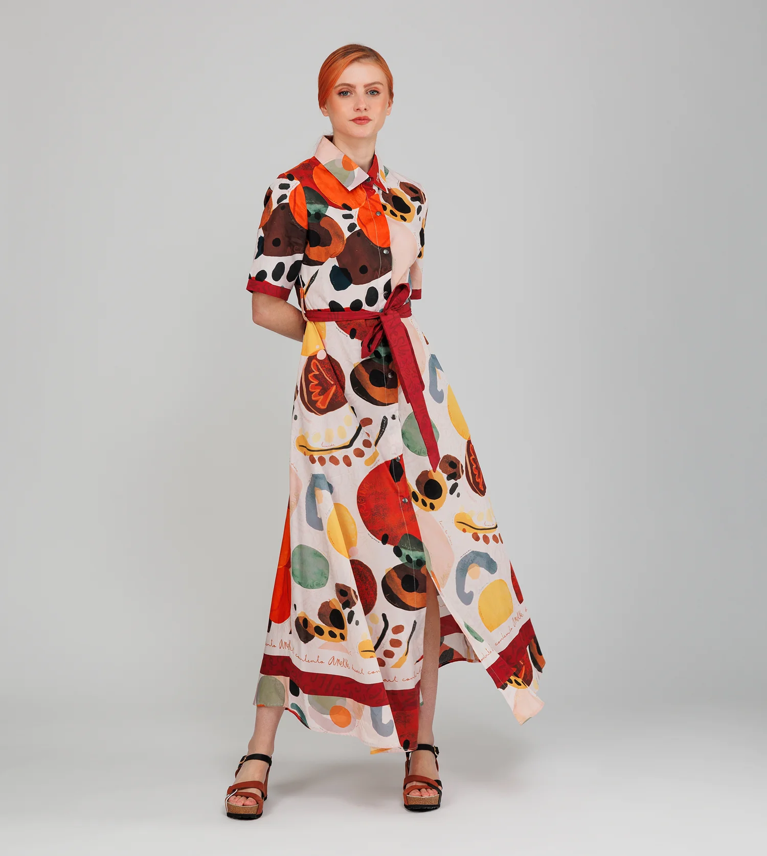 Langes Kurzarmkleid Alma - Image 3