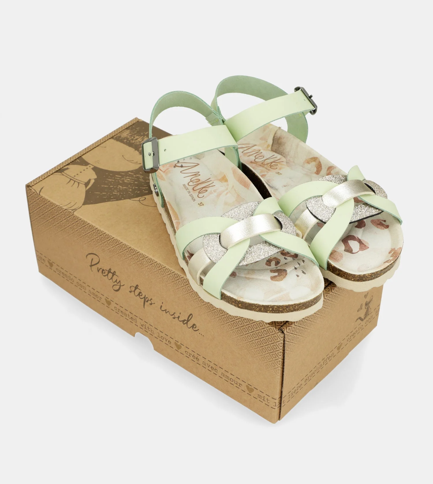 Memories grüne Sandalen mit Riemchen - Image 7