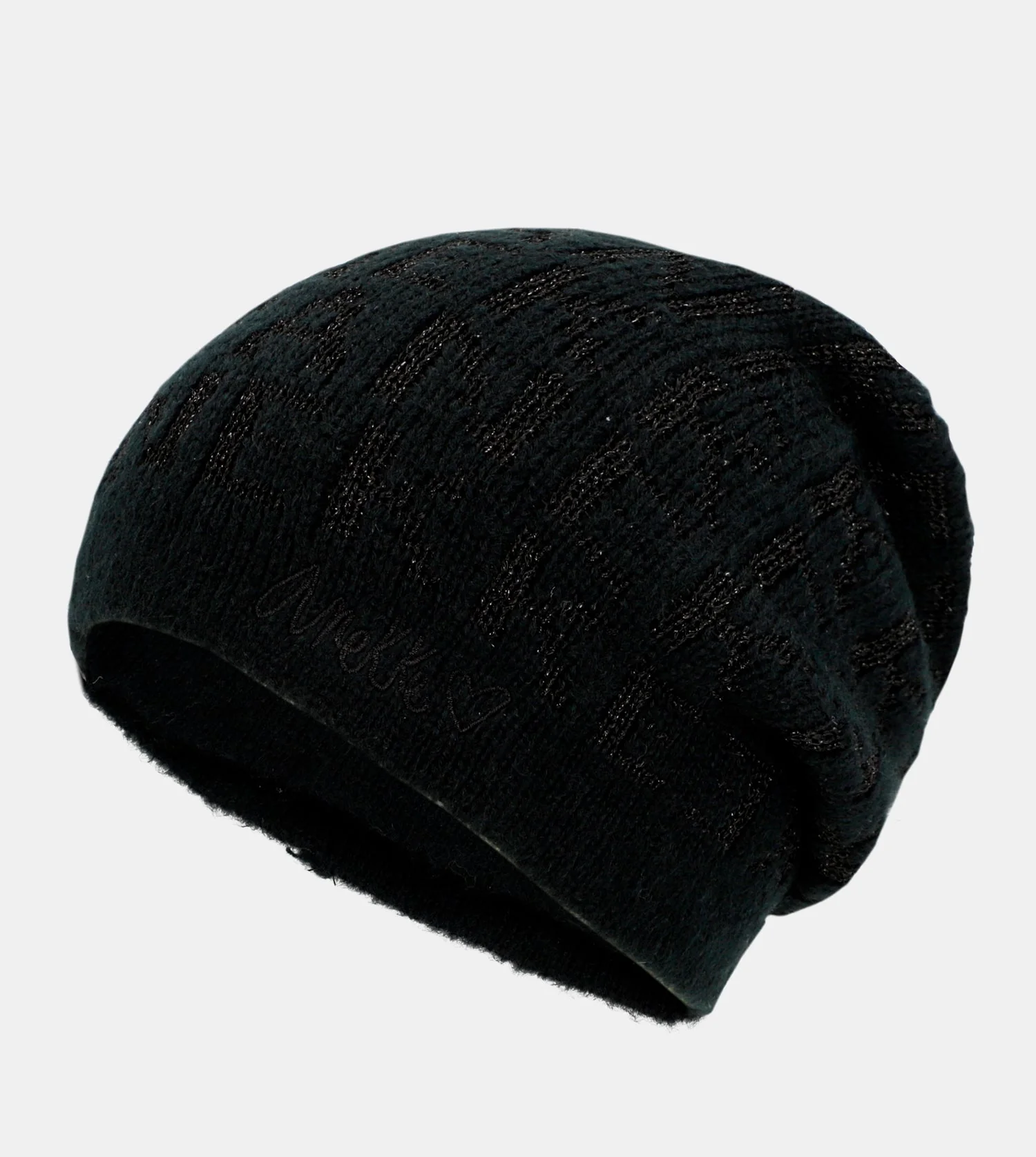 Moderne schwarze Strickmütze - Image 2