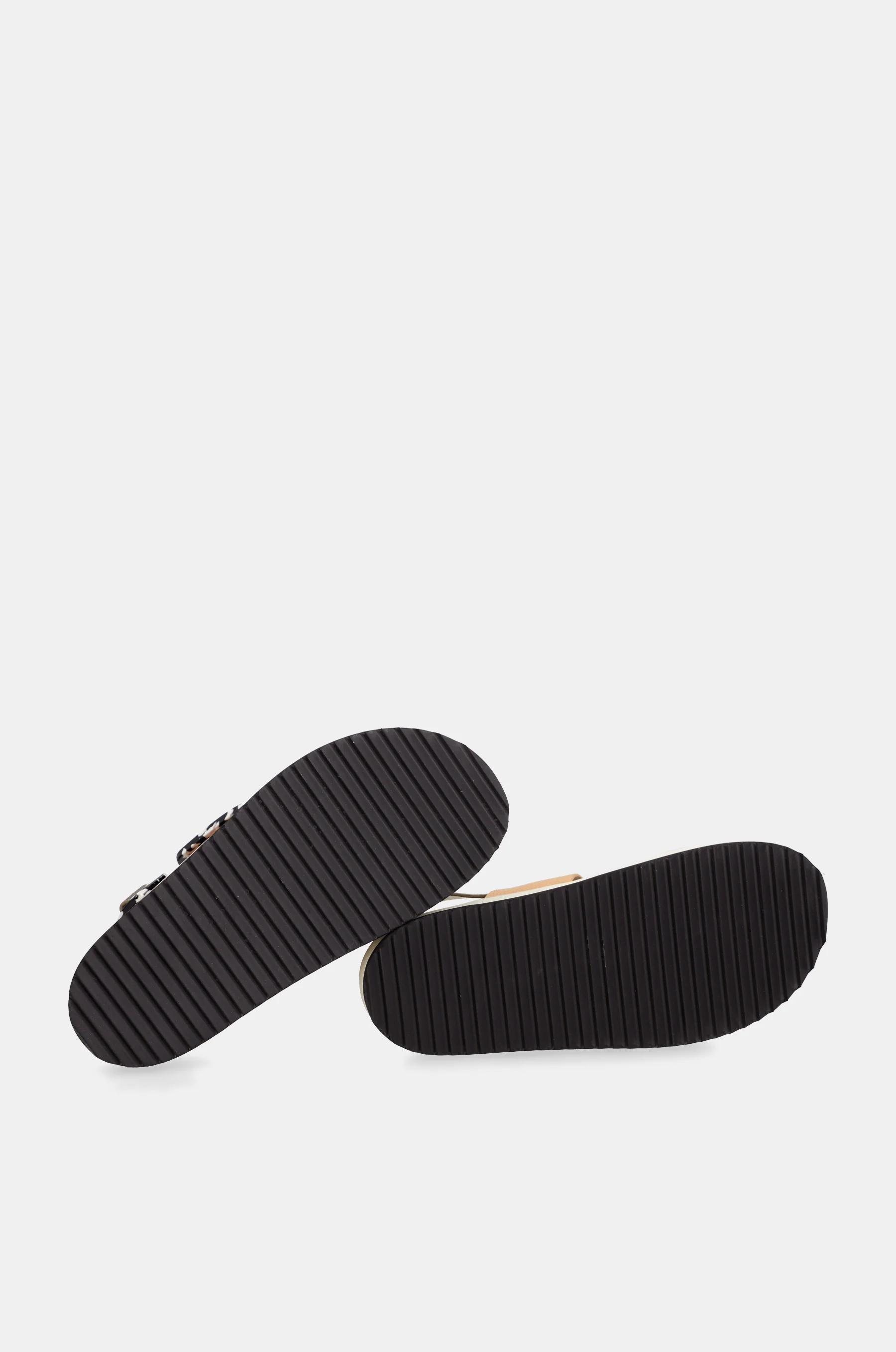 Orange-schwarze Plateausandalen - Image 7