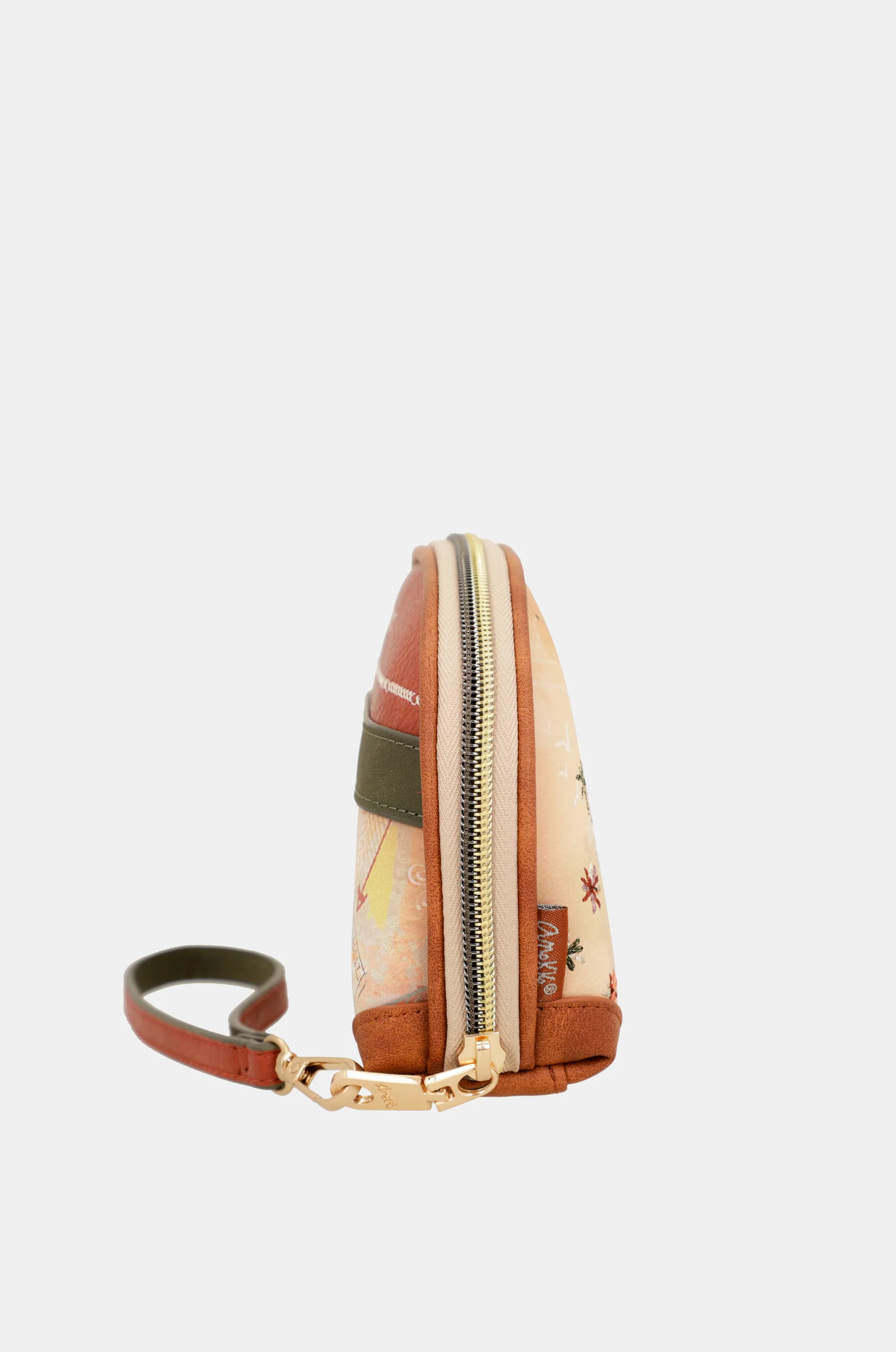 Peace & Love – Kamelfarbene RFID-Reisetasche - Image 4