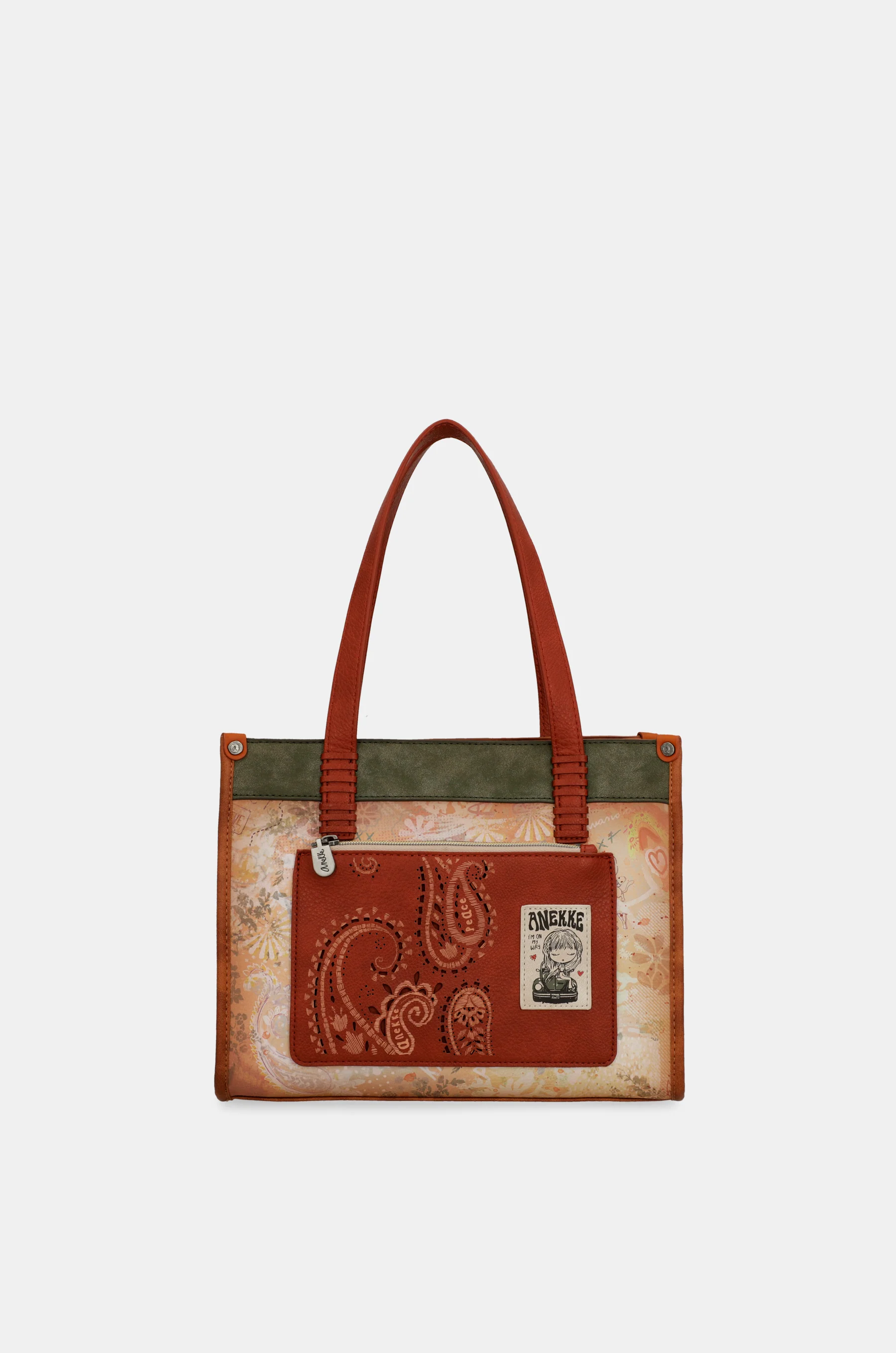 Tote Peace & Love in Kamel - Image 3