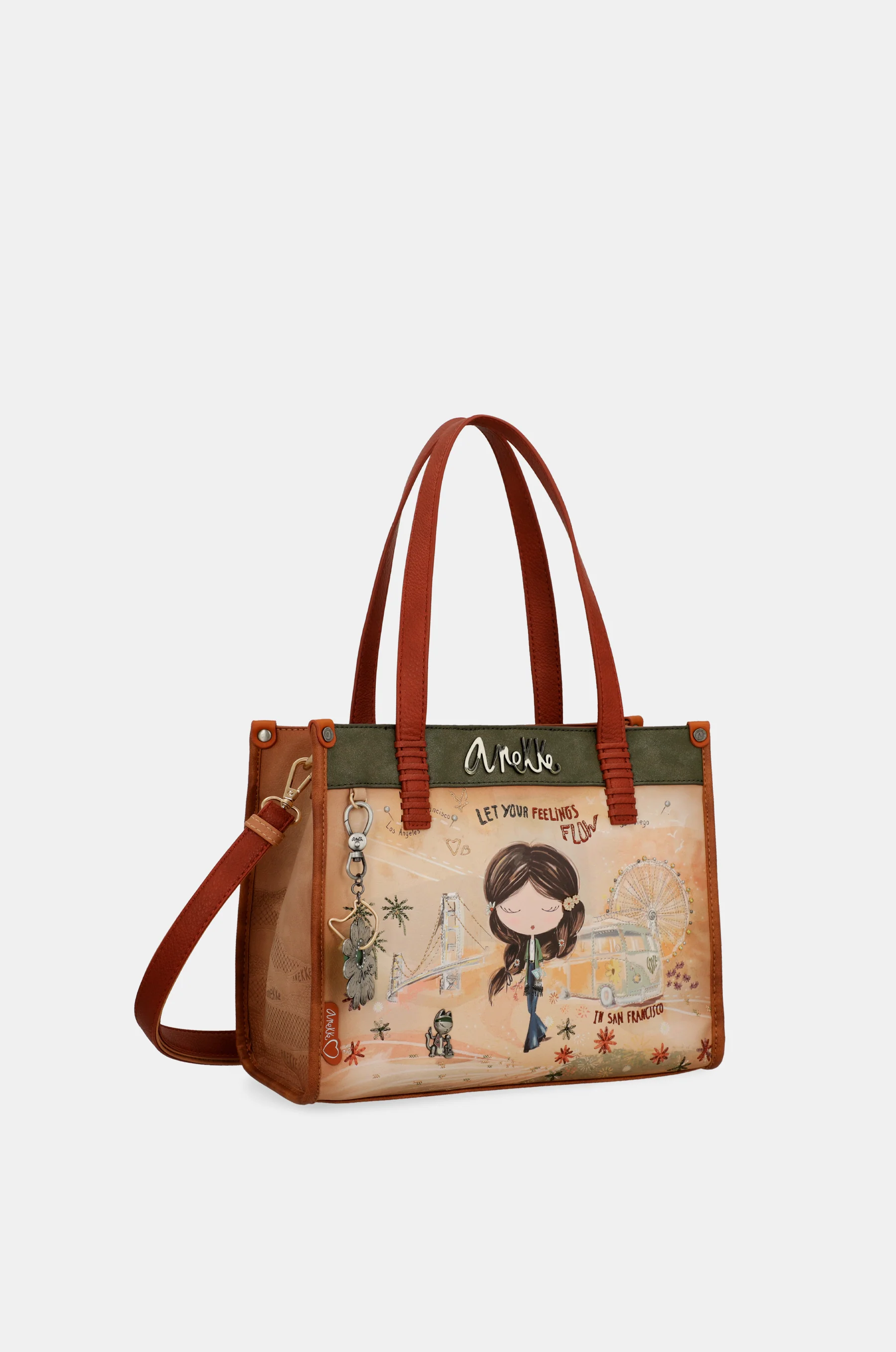 Tote Peace & Love in Kamel - Image 7