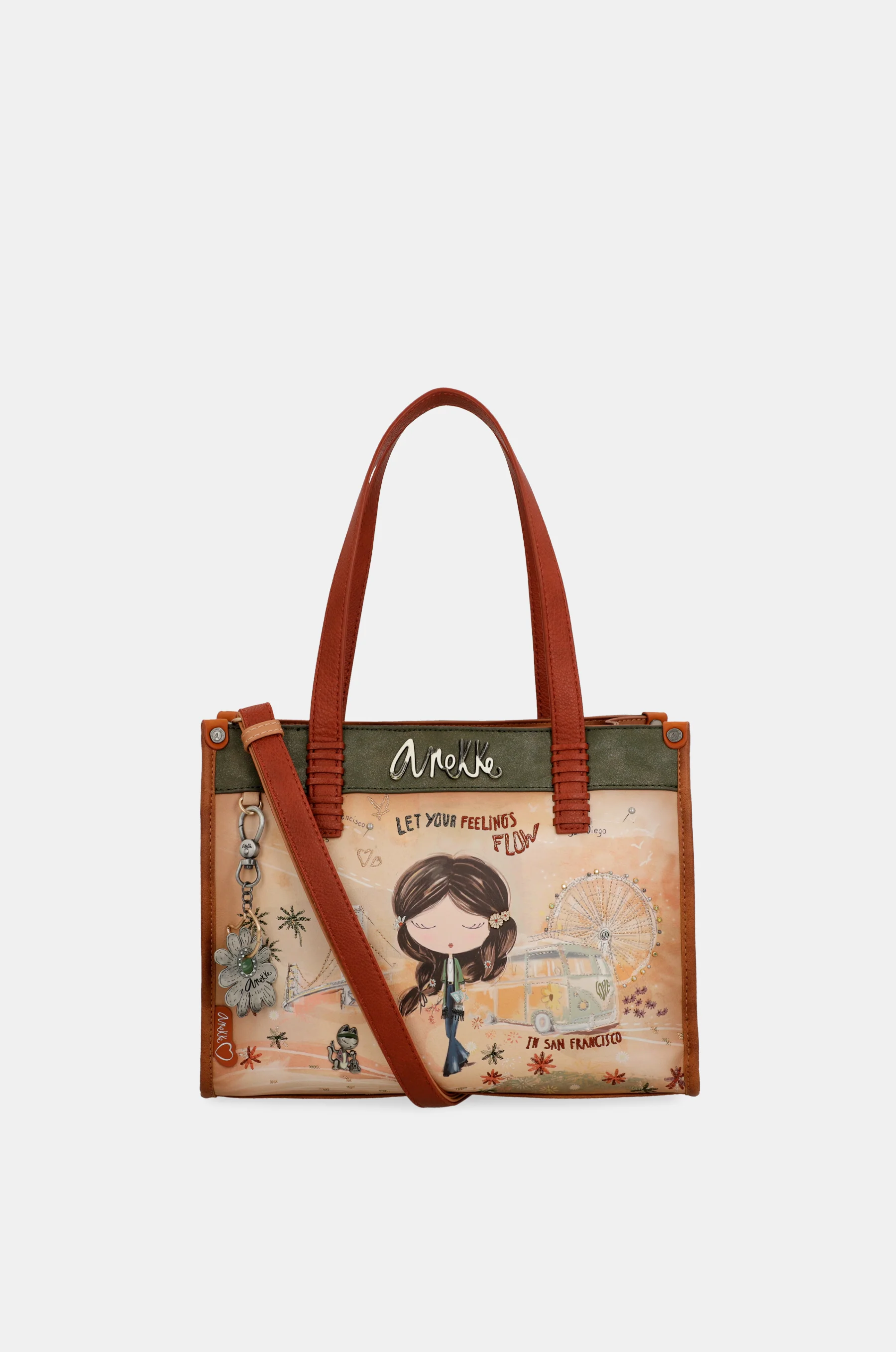 Tote Peace & Love in Kamel - Image 9