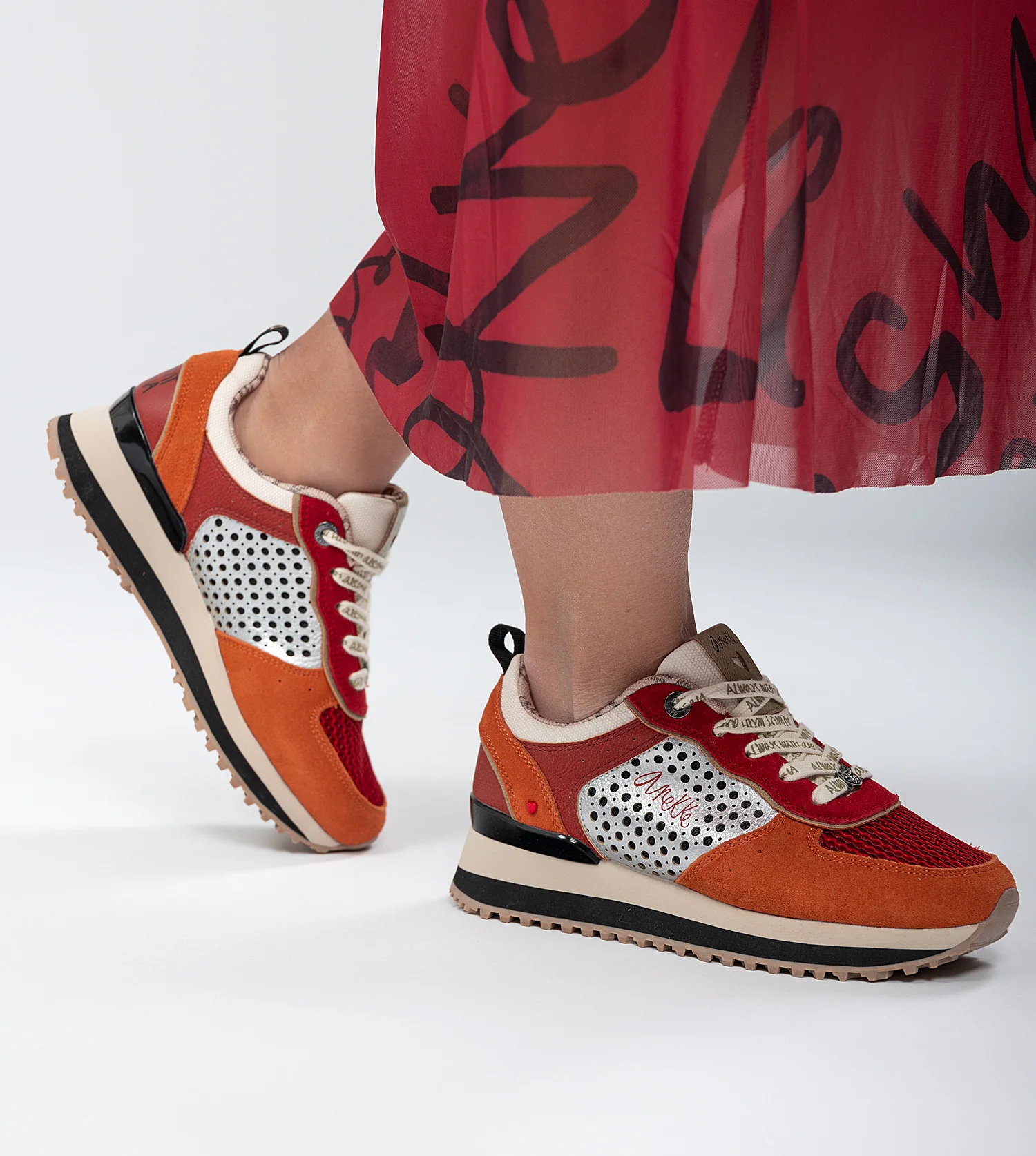 Rote Plattform-Sneakers - Image 2