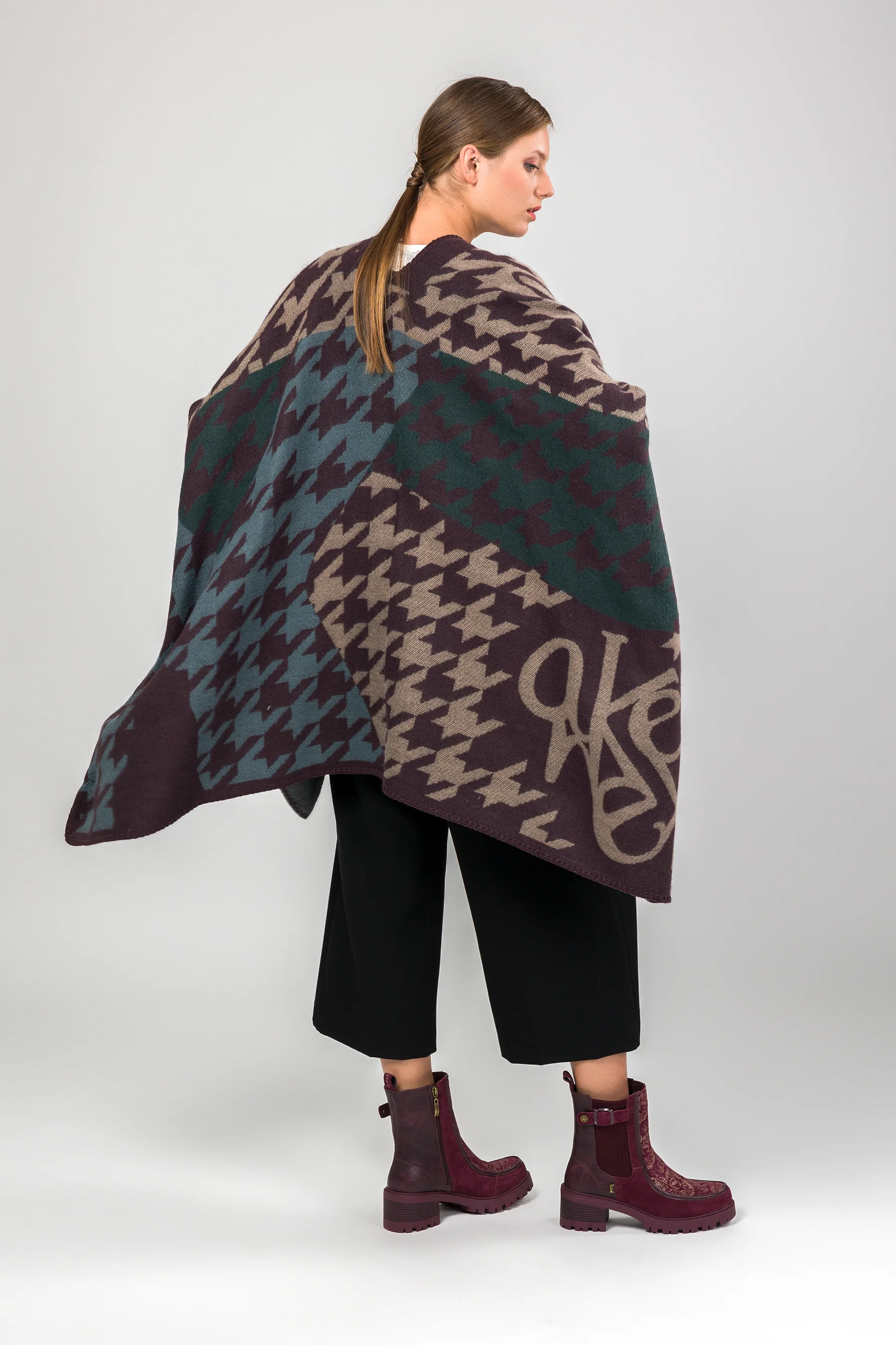 Poncho blau und violett - Image 3