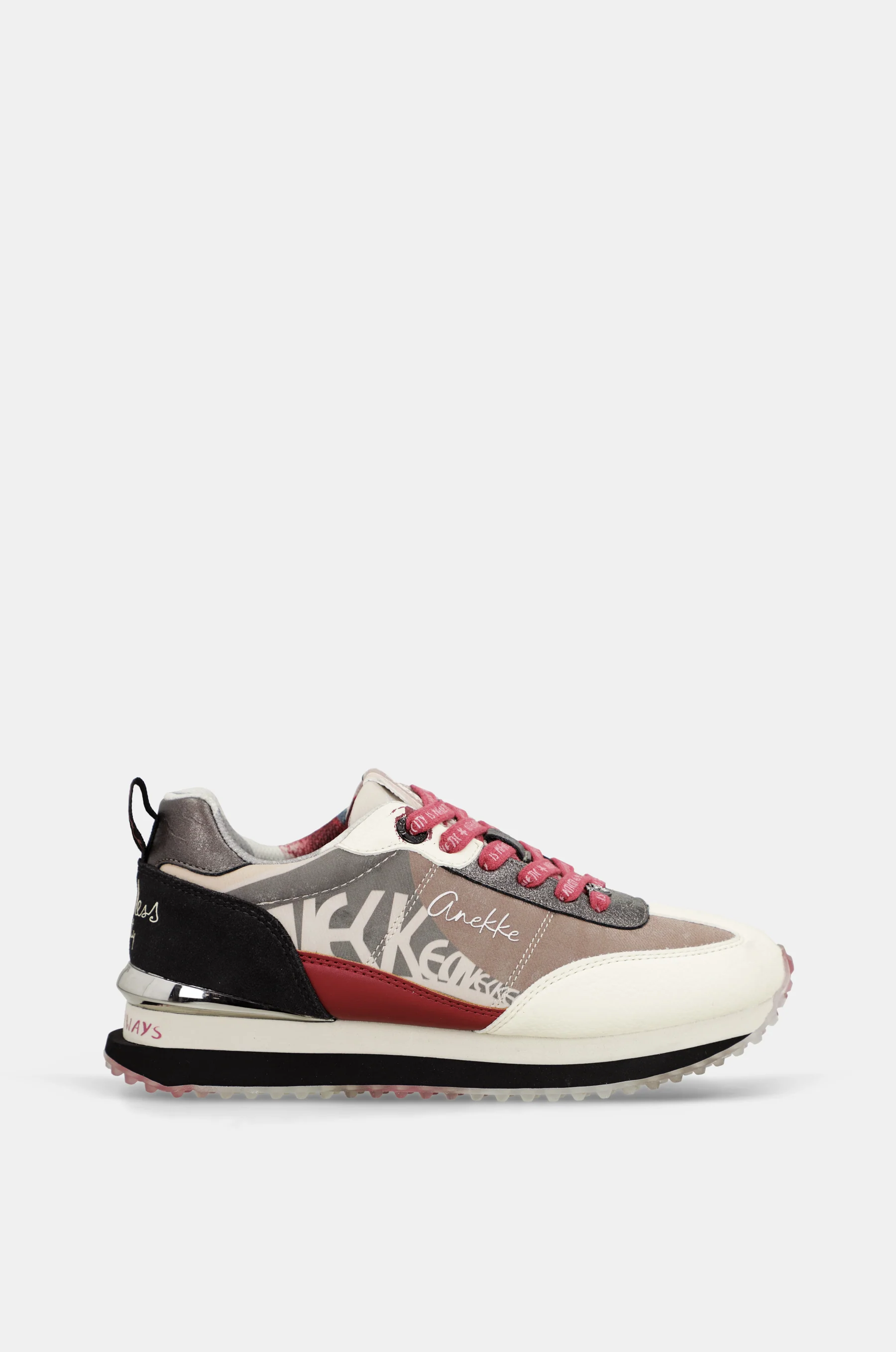 Rosa-weiße Sneaker