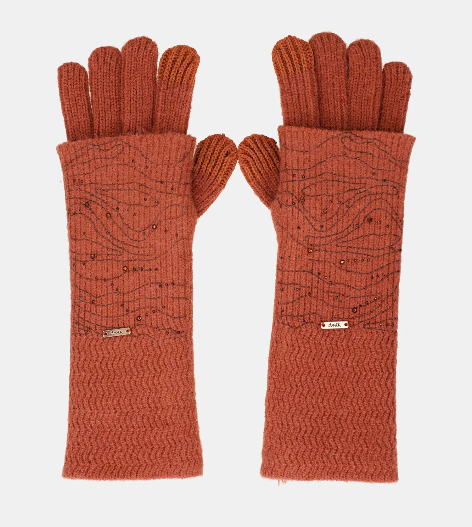 Rote Strickhandschuhe - Image 3