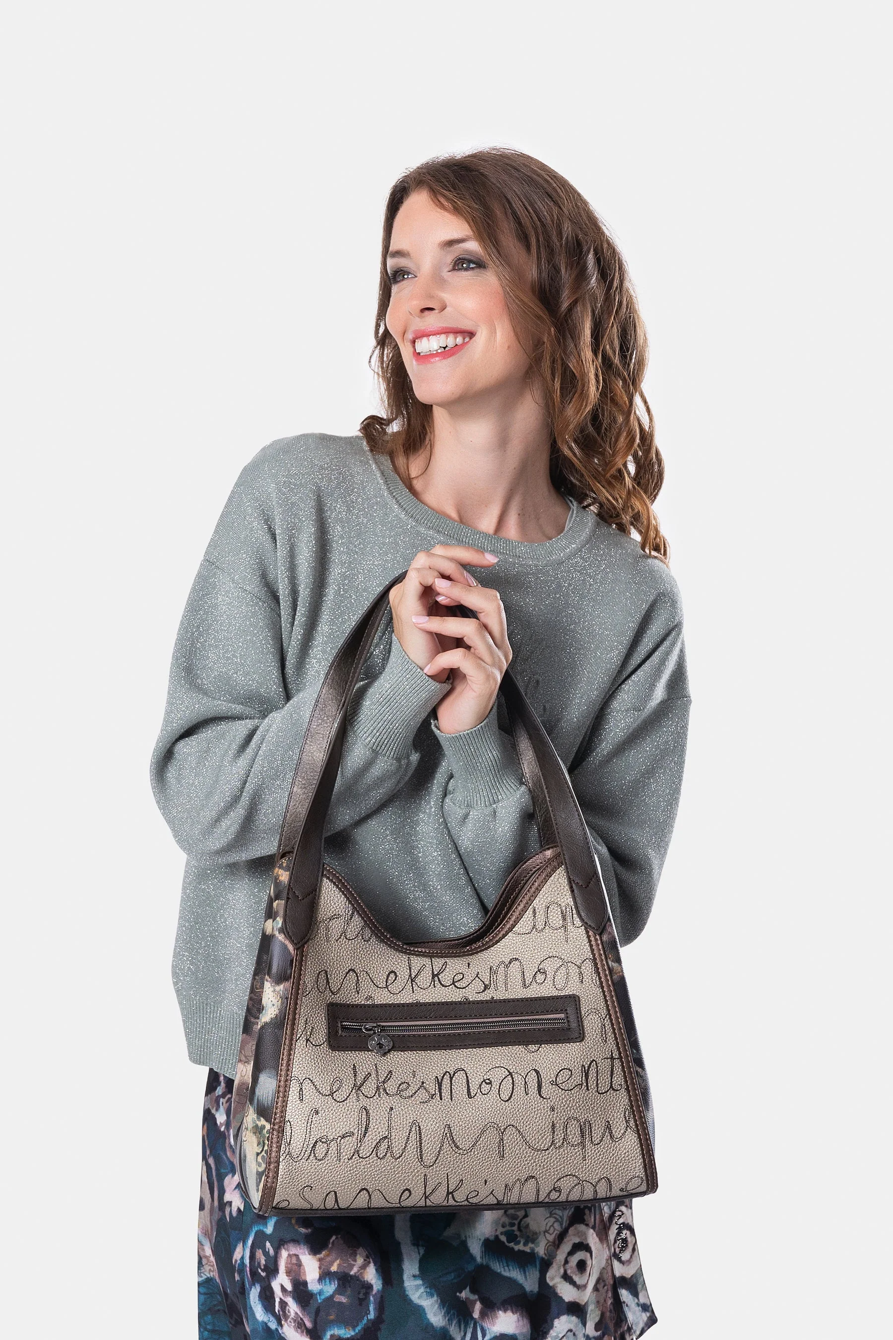 Schultertasche mit 2 Henkeln Real - Image 4
