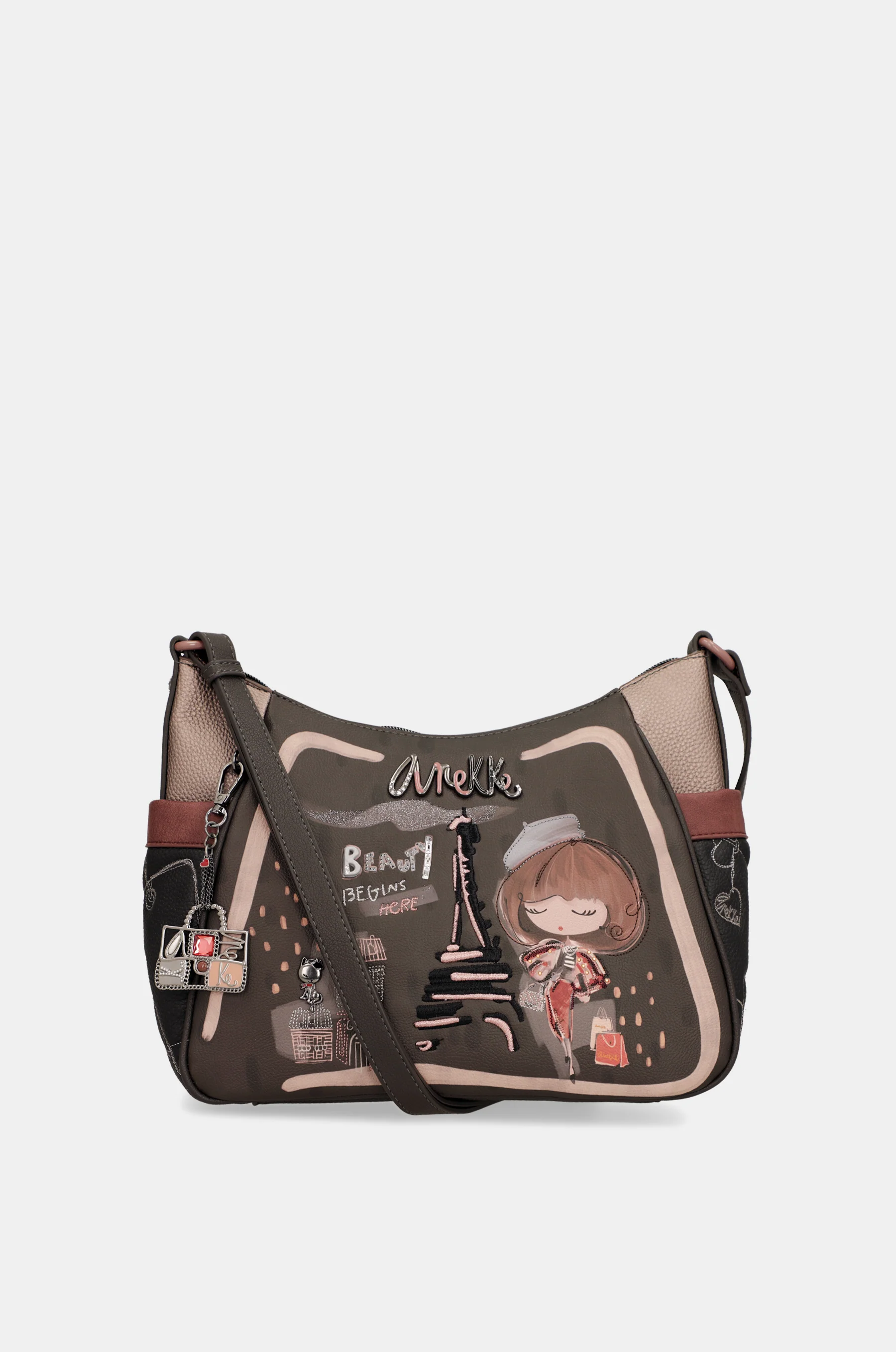 Schultertasche mit Umhängeriemen Mademoiselle groß - Image 10